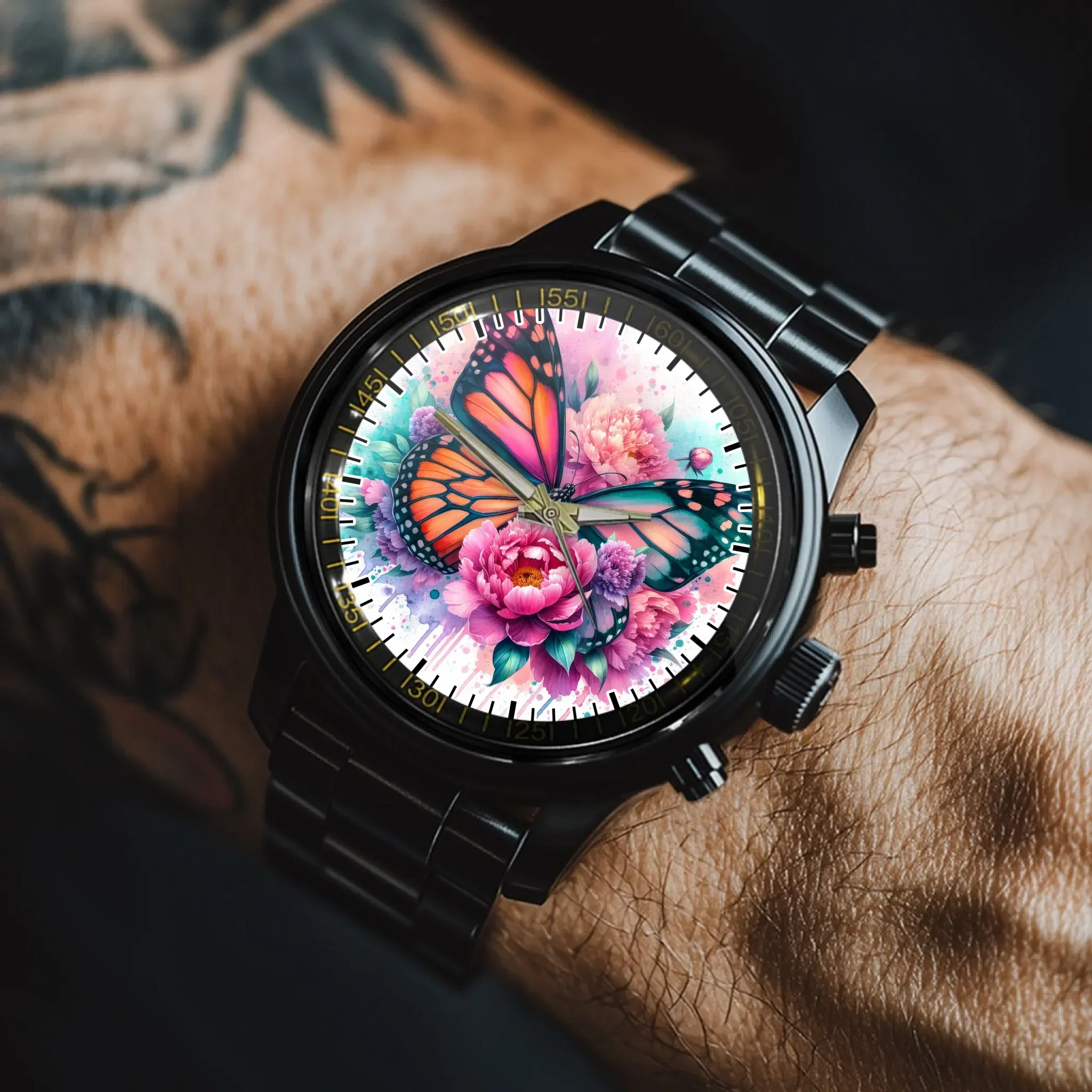 Floral Butterfly - Personalized Watch - Joliny