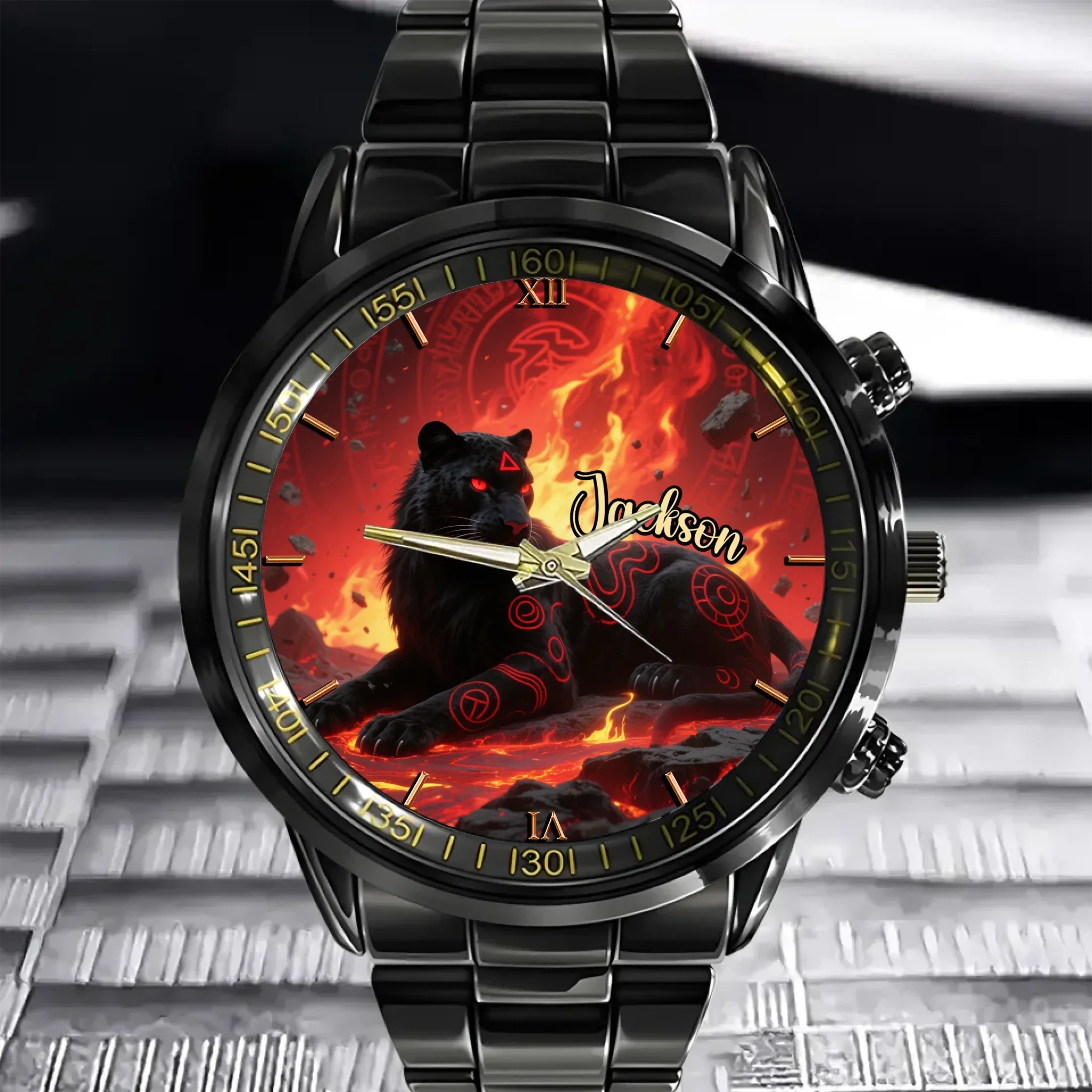 Runes and Animals Watch - Personalized Name - Joliny