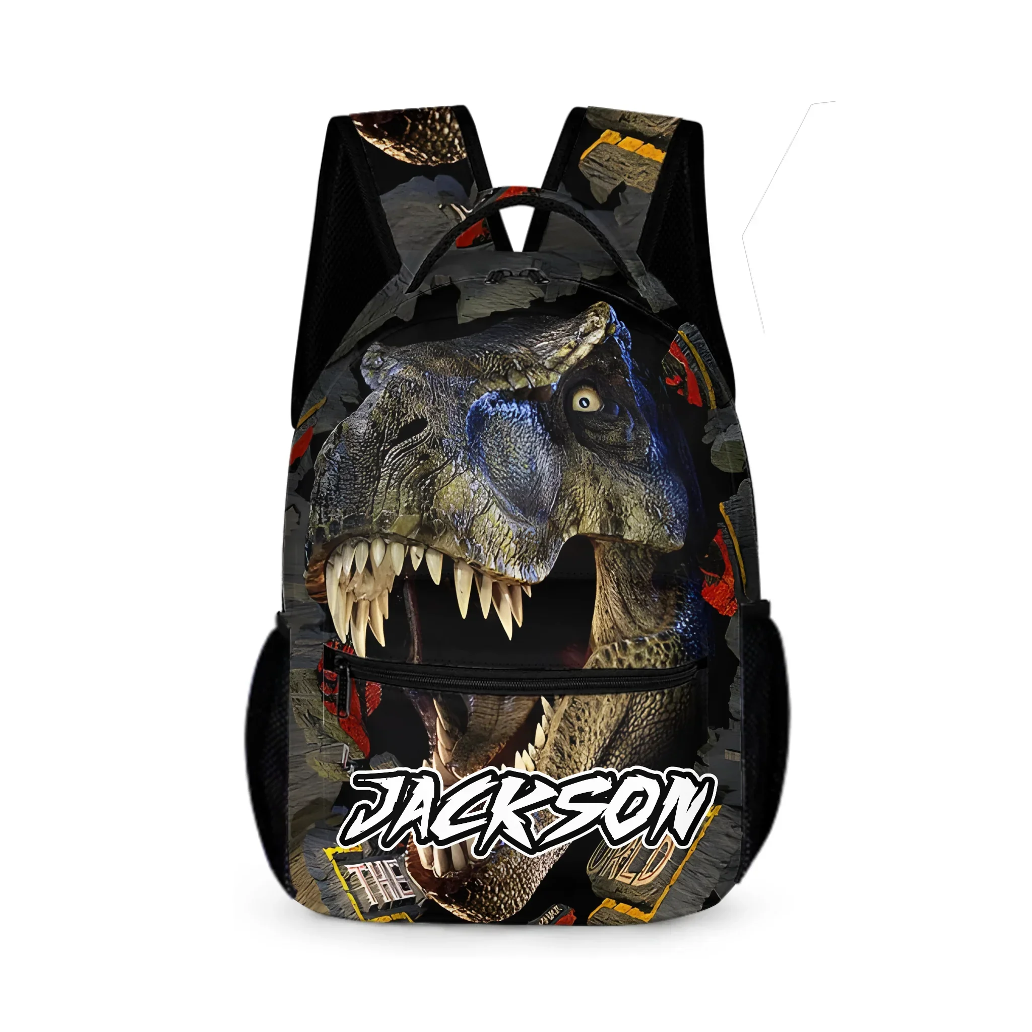 Powerful Dinosaur Customized Backpack - Personalized Name - Dinosaur Enthusiast Gift - Joliny