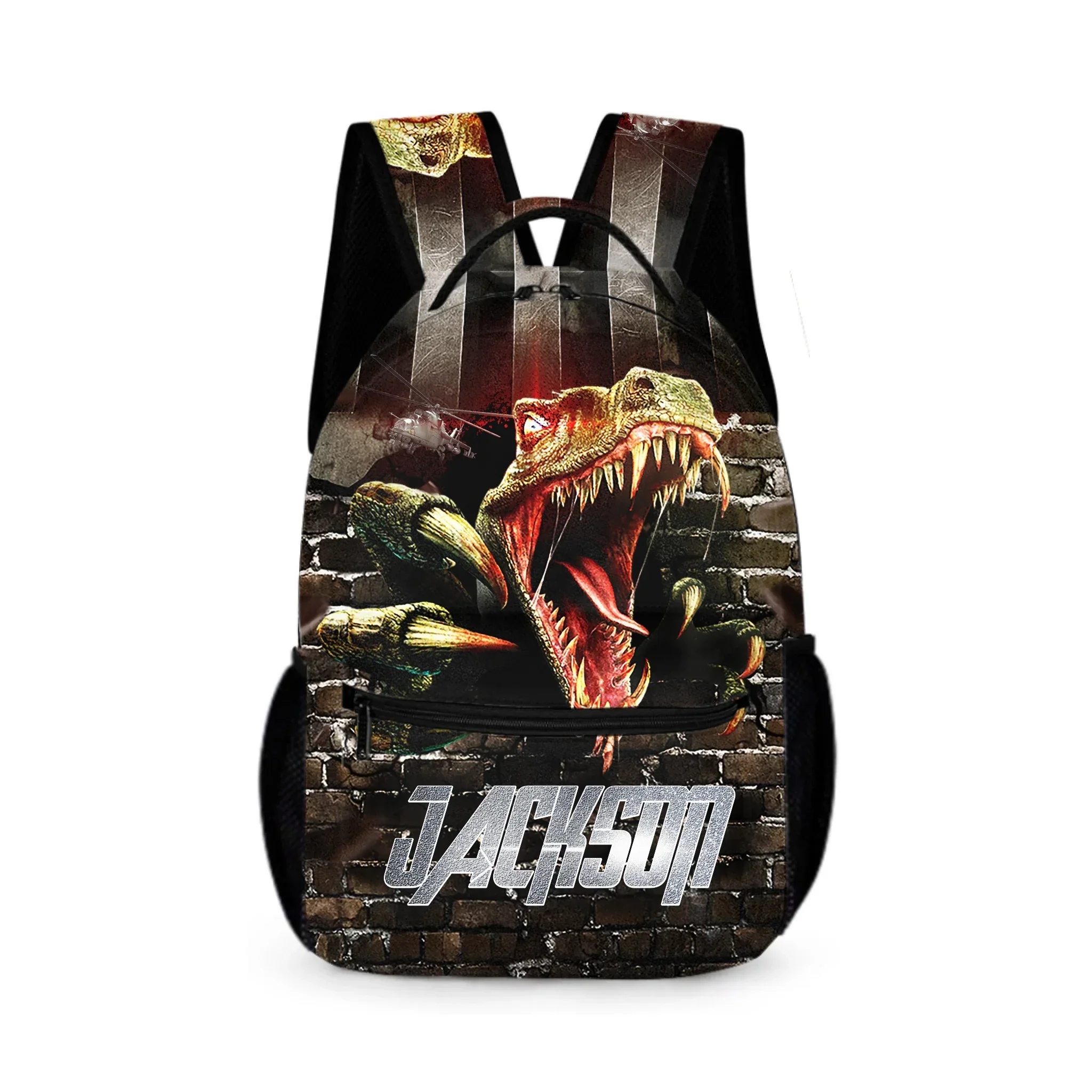 Jurassic Dinosaur Custom Backpack - Personalized Name - Dinosaur Enthusiast Gift - Joliny