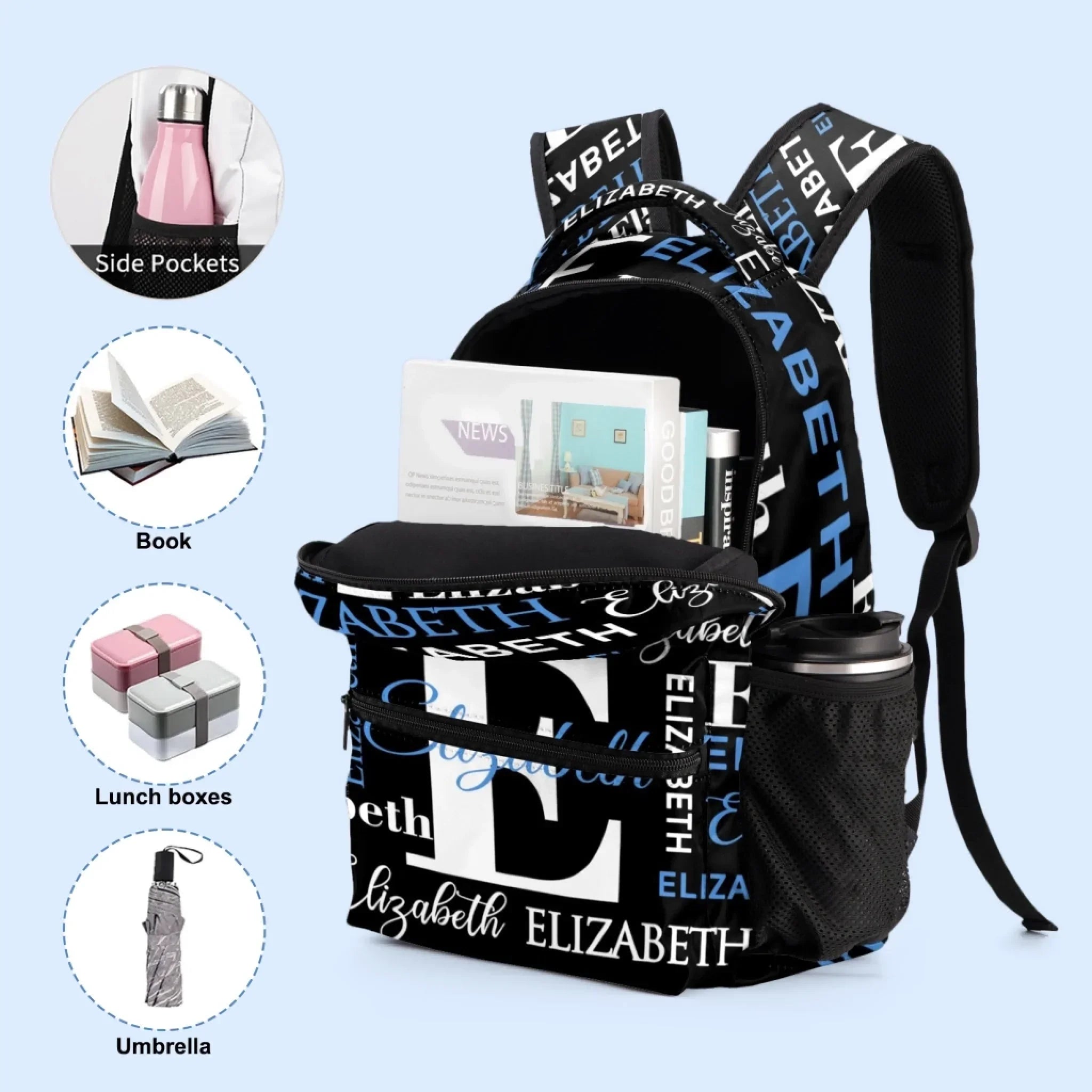 Free shipping✈️Customized Backpack | Multiple Colors Available - Personalized Name - Uniquely Special Gift - Joliny