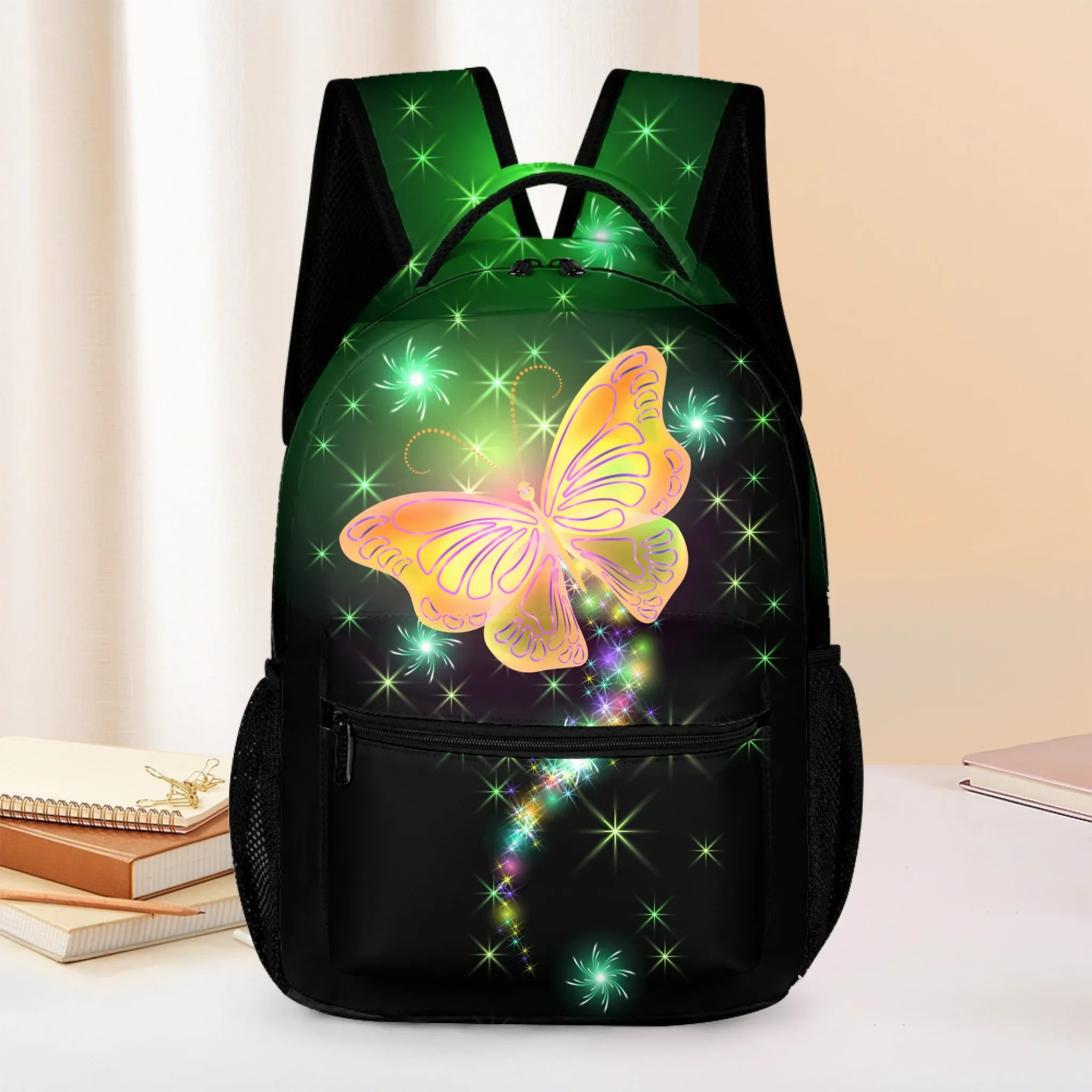 Dazzling Butterfly Name Customized Backpack - School Season Gift for Kids - Joliny