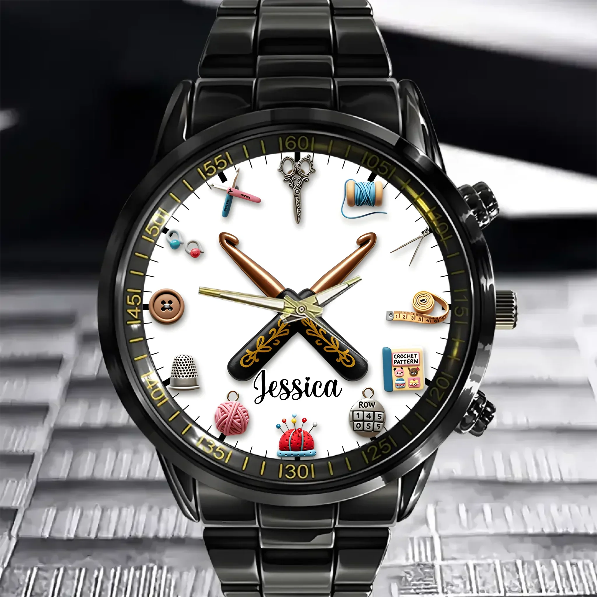 Sewing Time - Personalized Sewing Women Hand Watch - Joliny