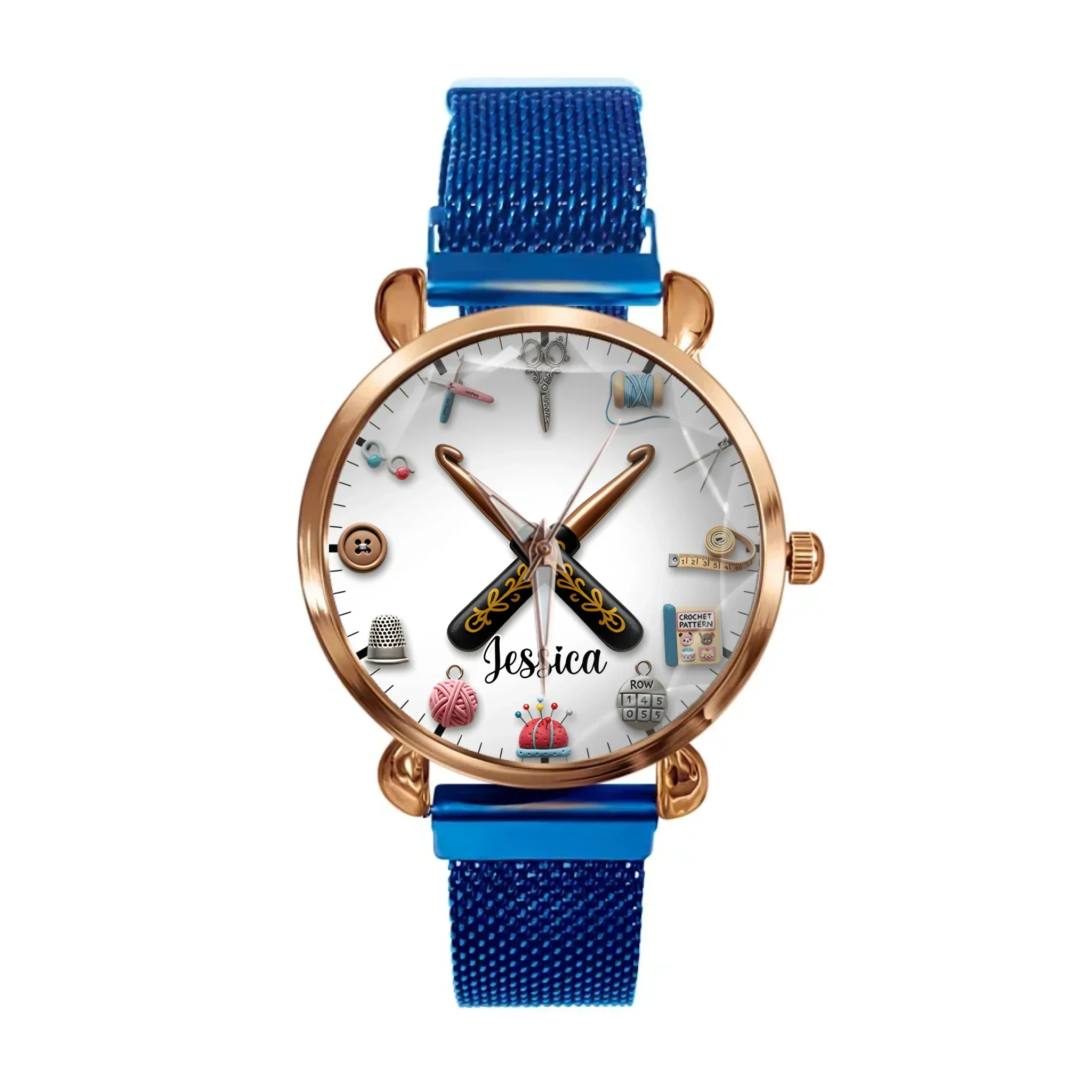 Sewing Time - Personalized Sewing Women Hand Watch - Joliny