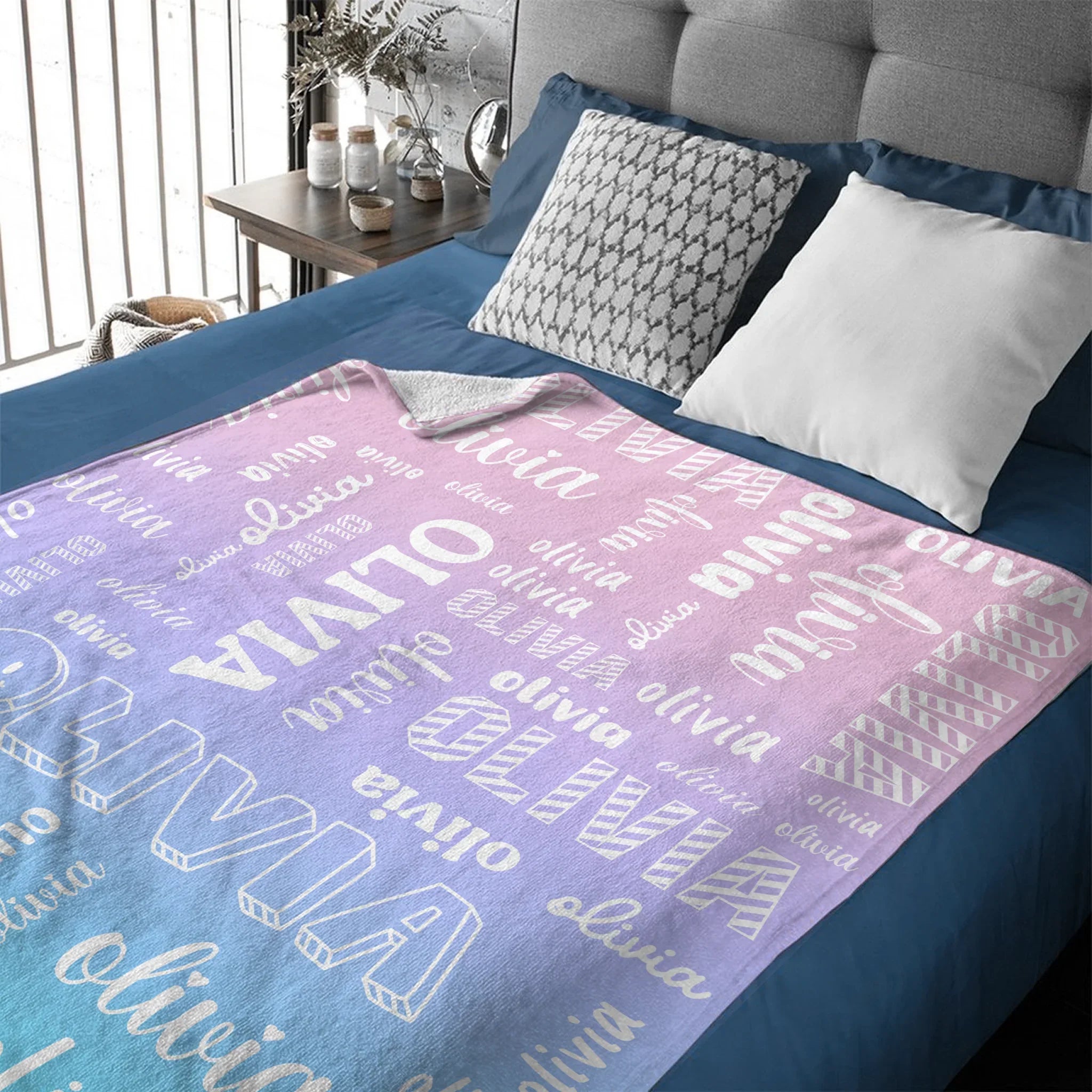 Personalized Custom Name Blanket - Gifts For Family - Joliny