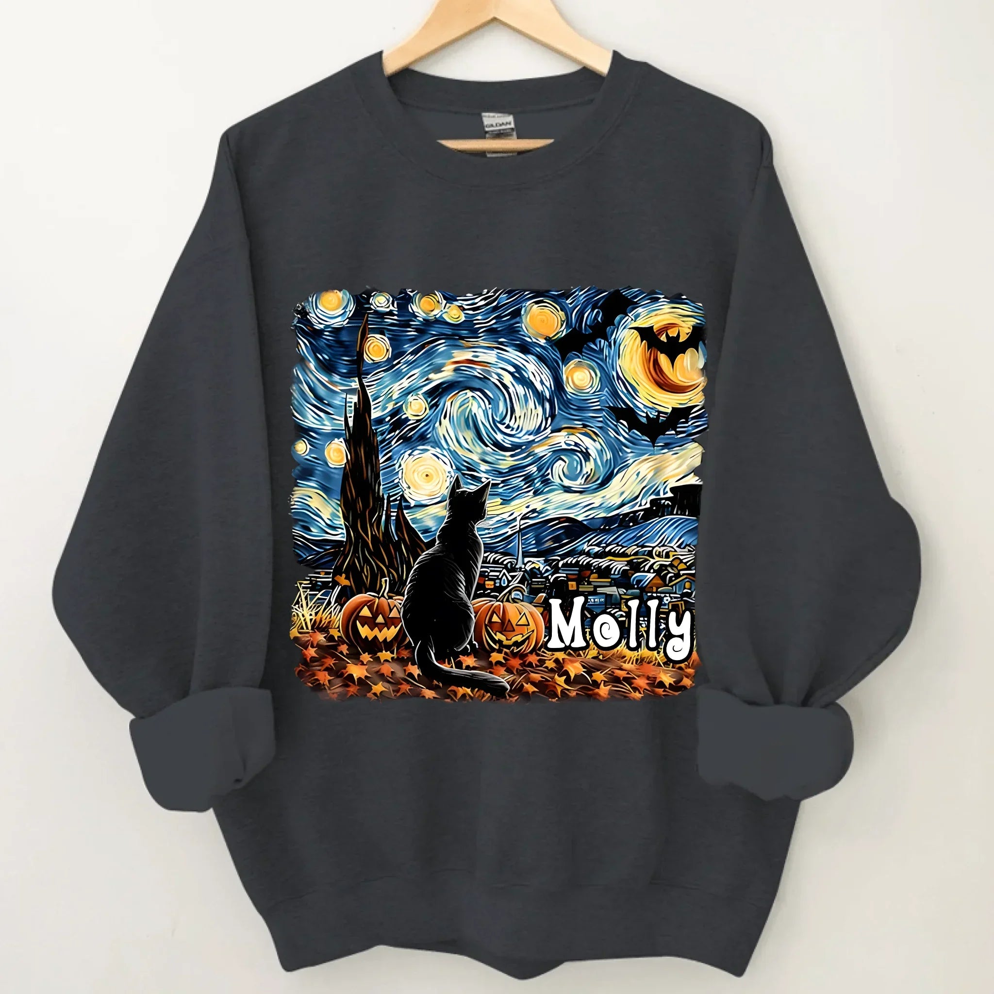 Cat's Night Wonders- Personalized Clothes- Lovely Gift For Cat Lovers - Joliny