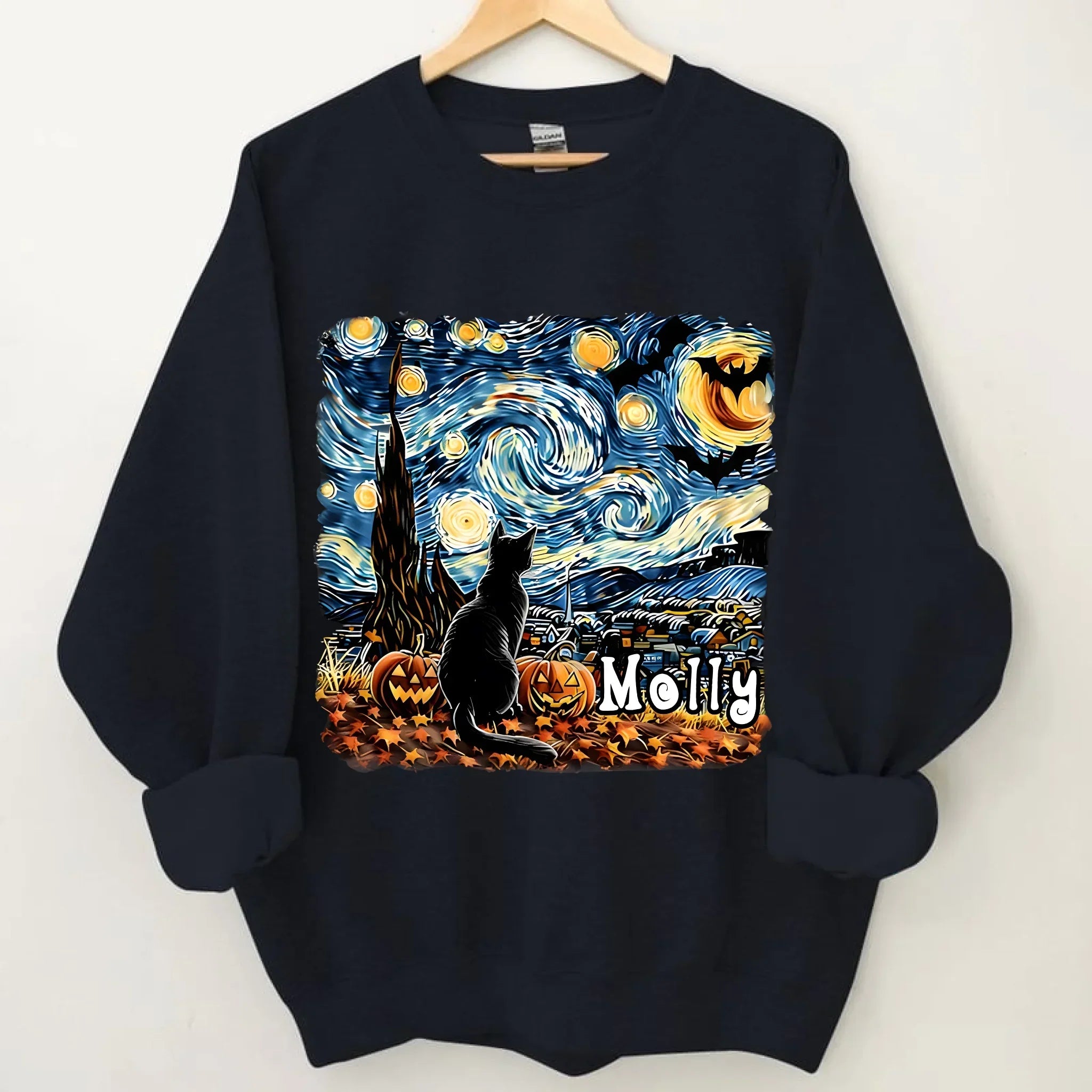 Cat's Night Wonders- Personalized Clothes- Lovely Gift For Cat Lovers - Joliny