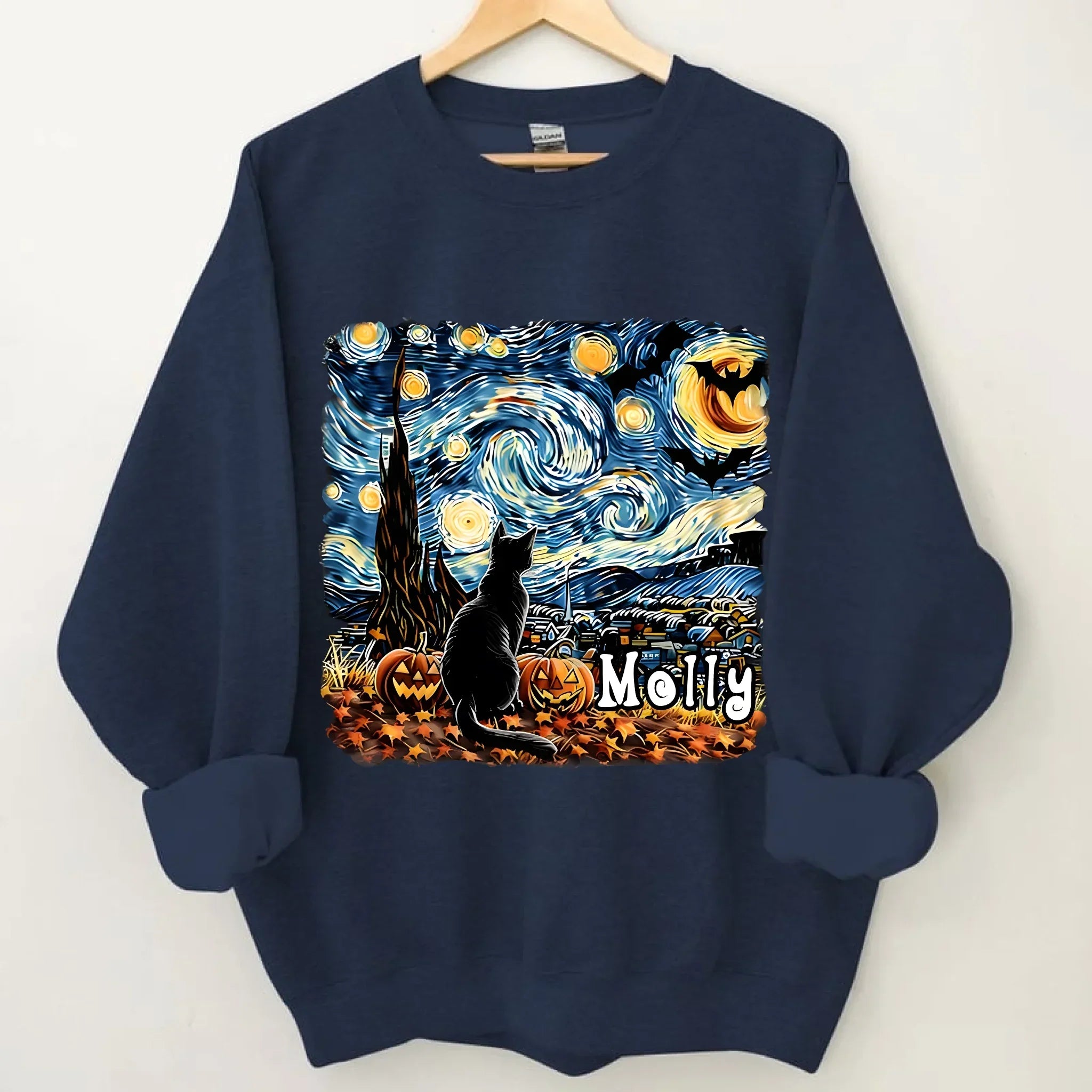 Cat's Night Wonders- Personalized Clothes- Lovely Gift For Cat Lovers - Joliny