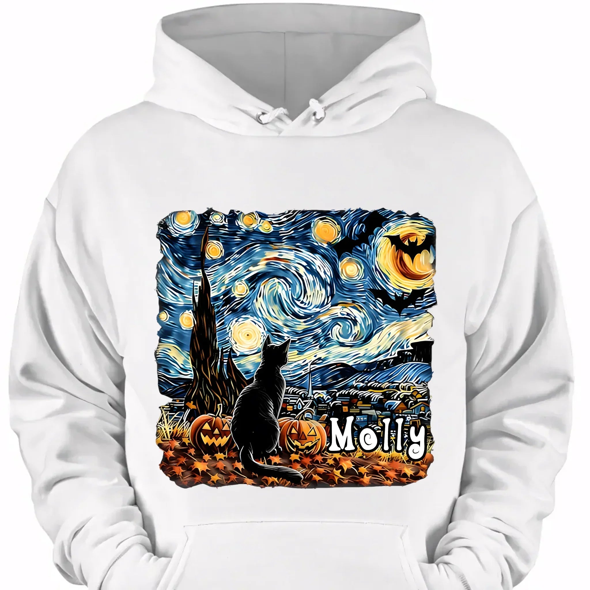 Cat's Night Wonders- Personalized Clothes- Lovely Gift For Cat Lovers - Joliny