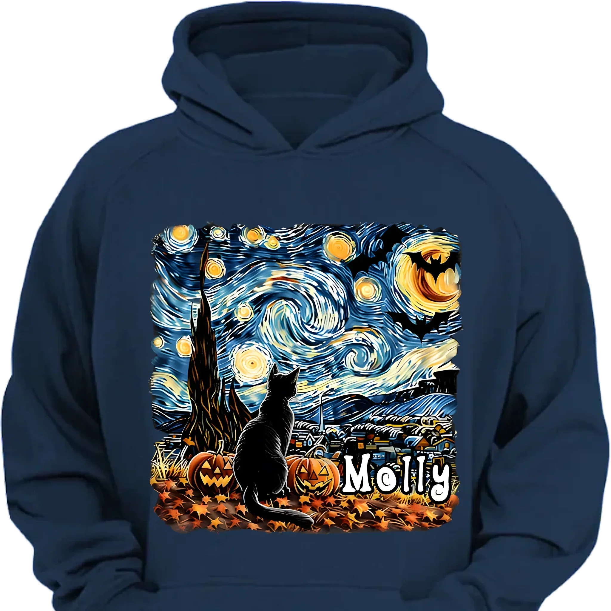 Cat's Night Wonders- Personalized Clothes- Lovely Gift For Cat Lovers - Joliny