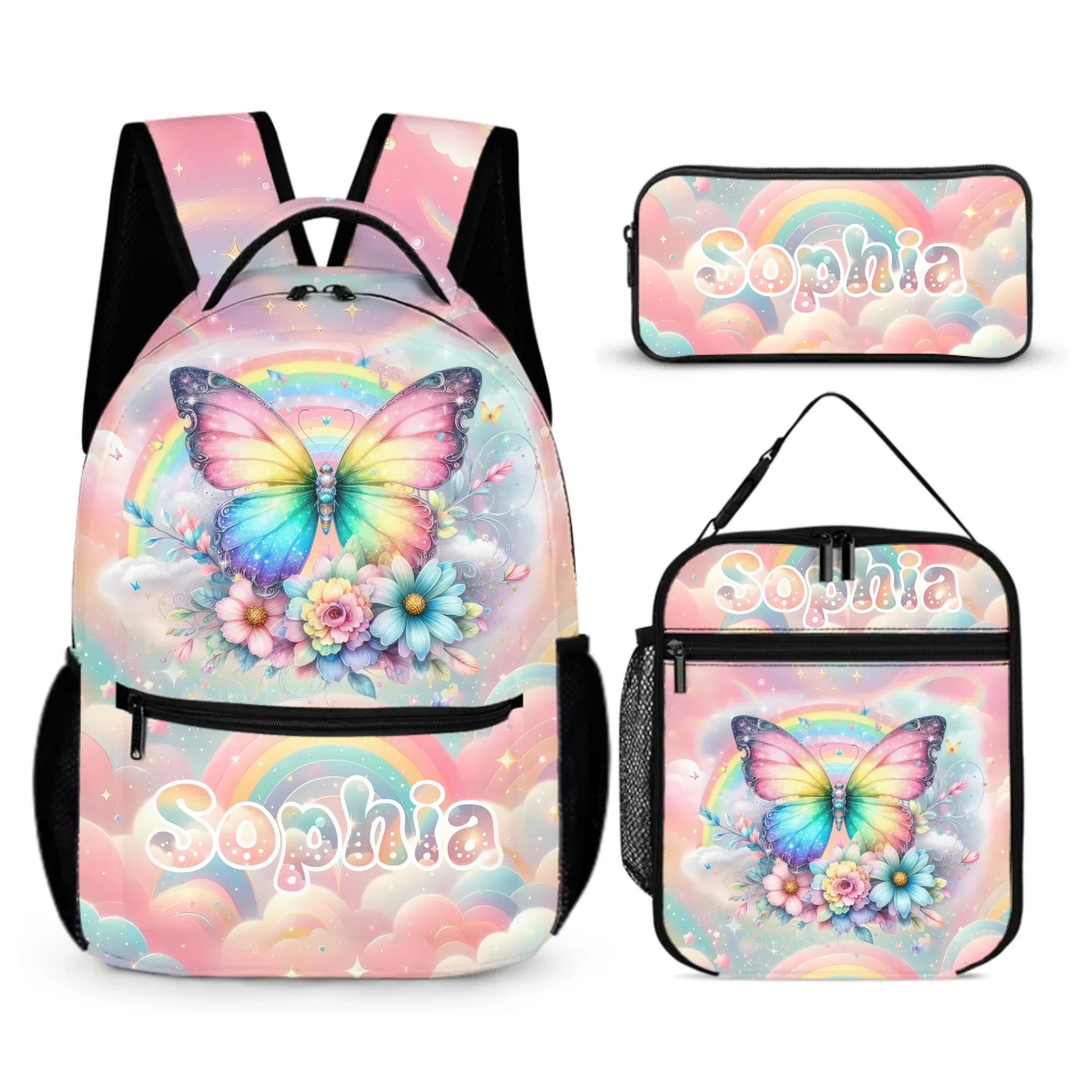 Rainbow Butterfly - Personalized Backpack|Back-to-School Gift - Joliny