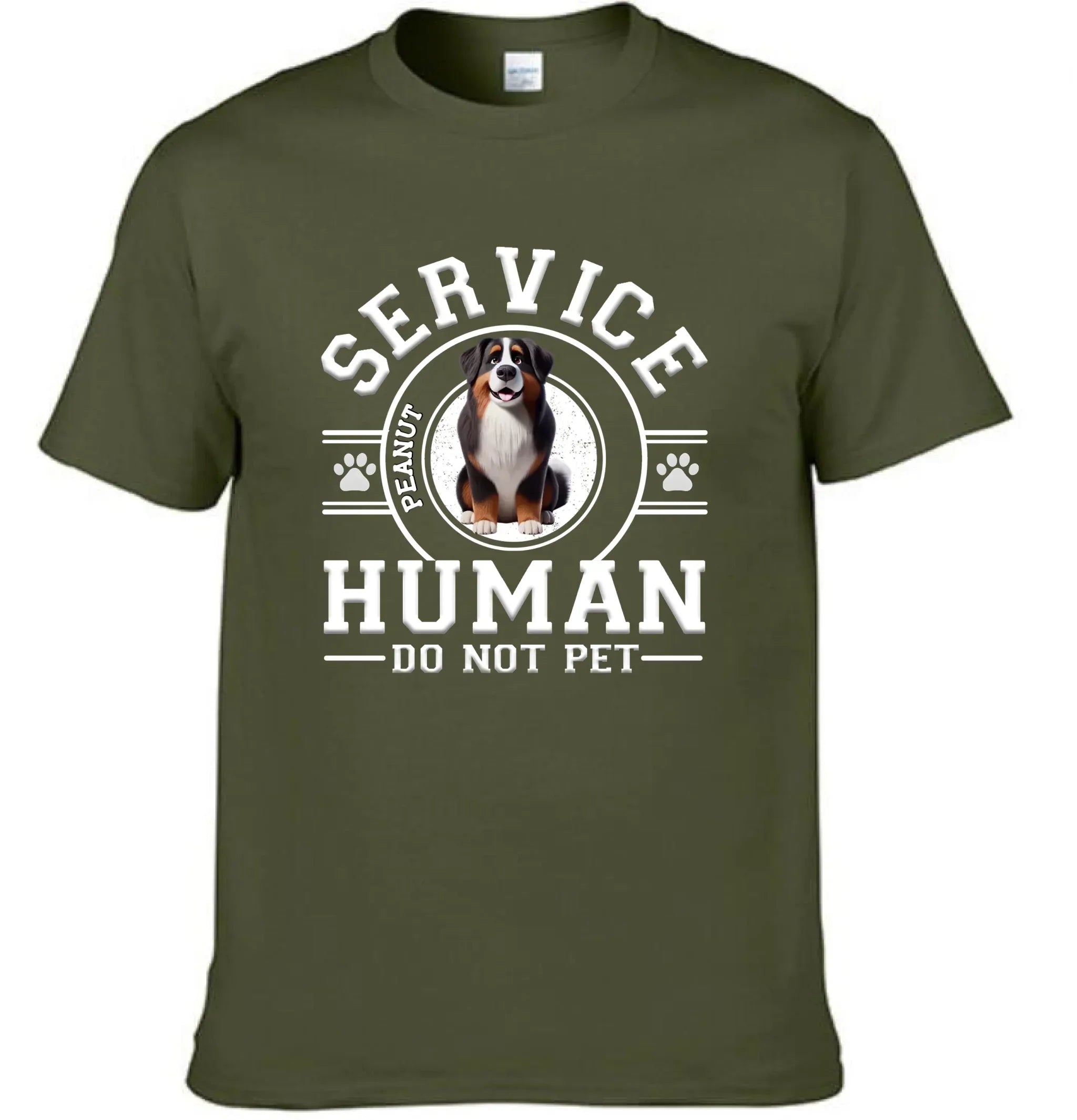 Dog Service Human Cartoon - Personalized Custom T-shirt🐕