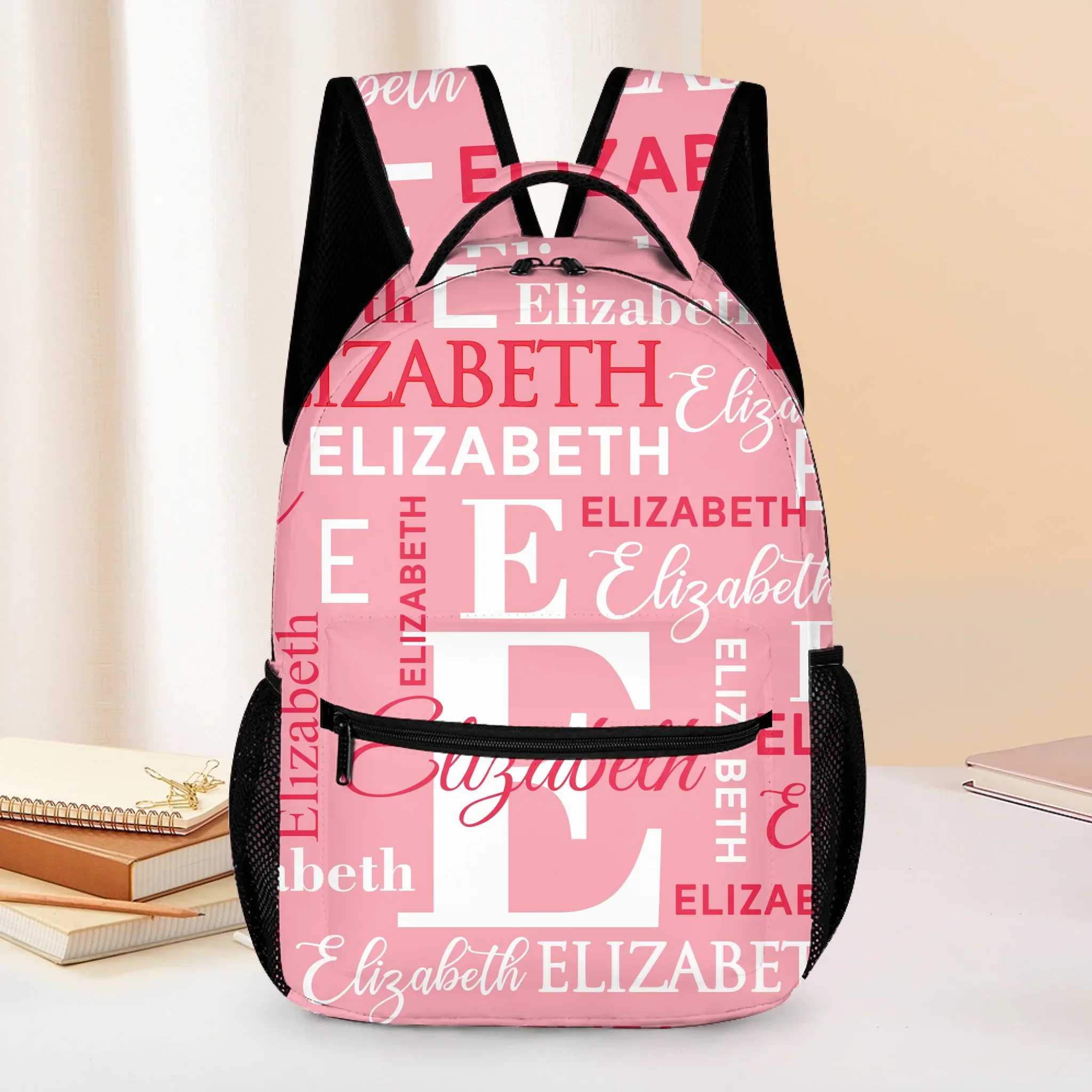 Customized Pink Backpack - Personalized Name - Uniquely Special Gift