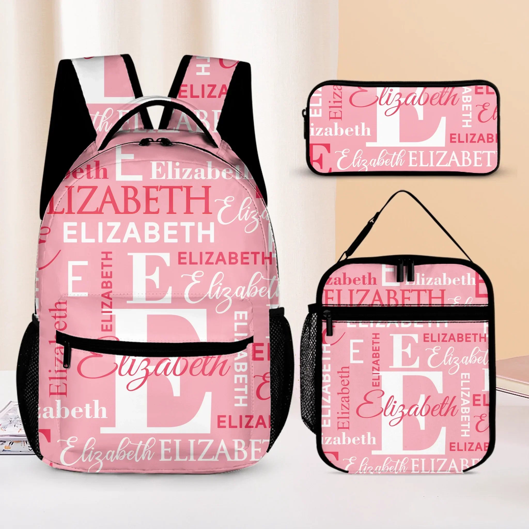 Customized Pink Backpack - Personalized Name - Uniquely Special Gift