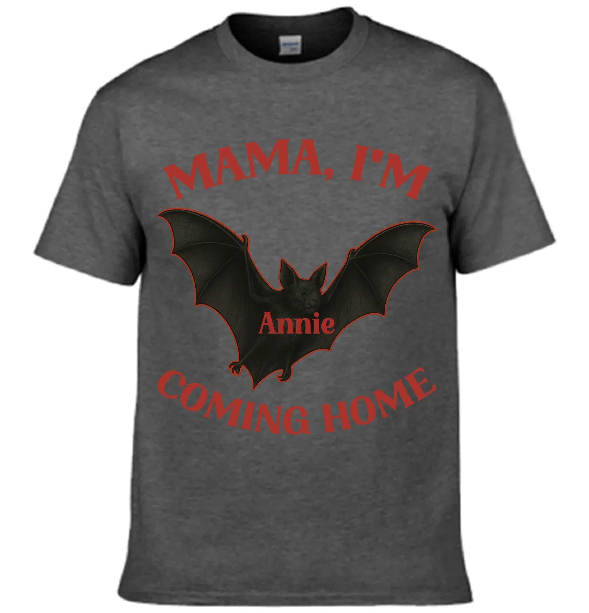 Dark Theme "MAMA, I'M COMING HOME" - Customized Name T-Shirt