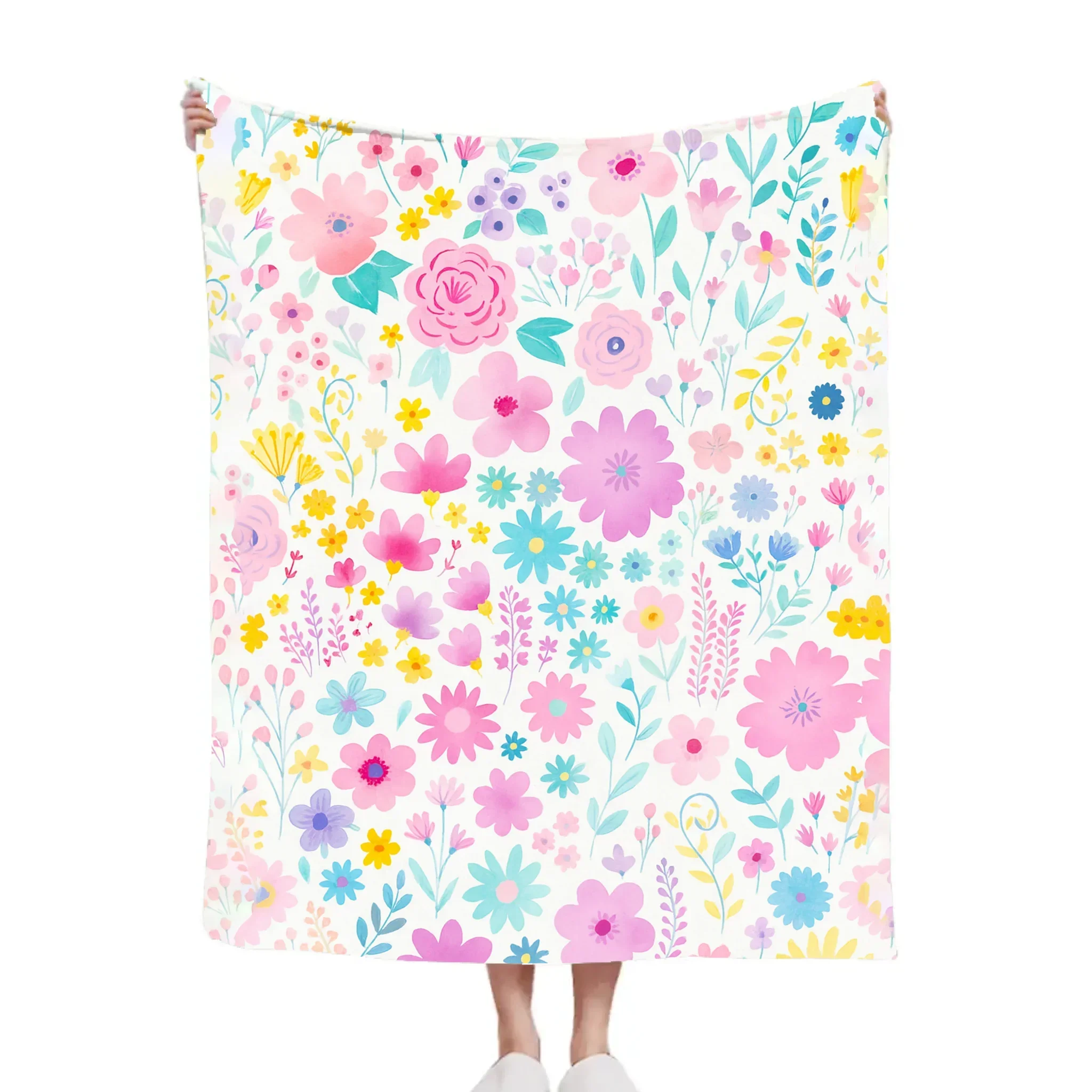 Customized Flower Blanket Personalized Names - Personalized Flower Gifts