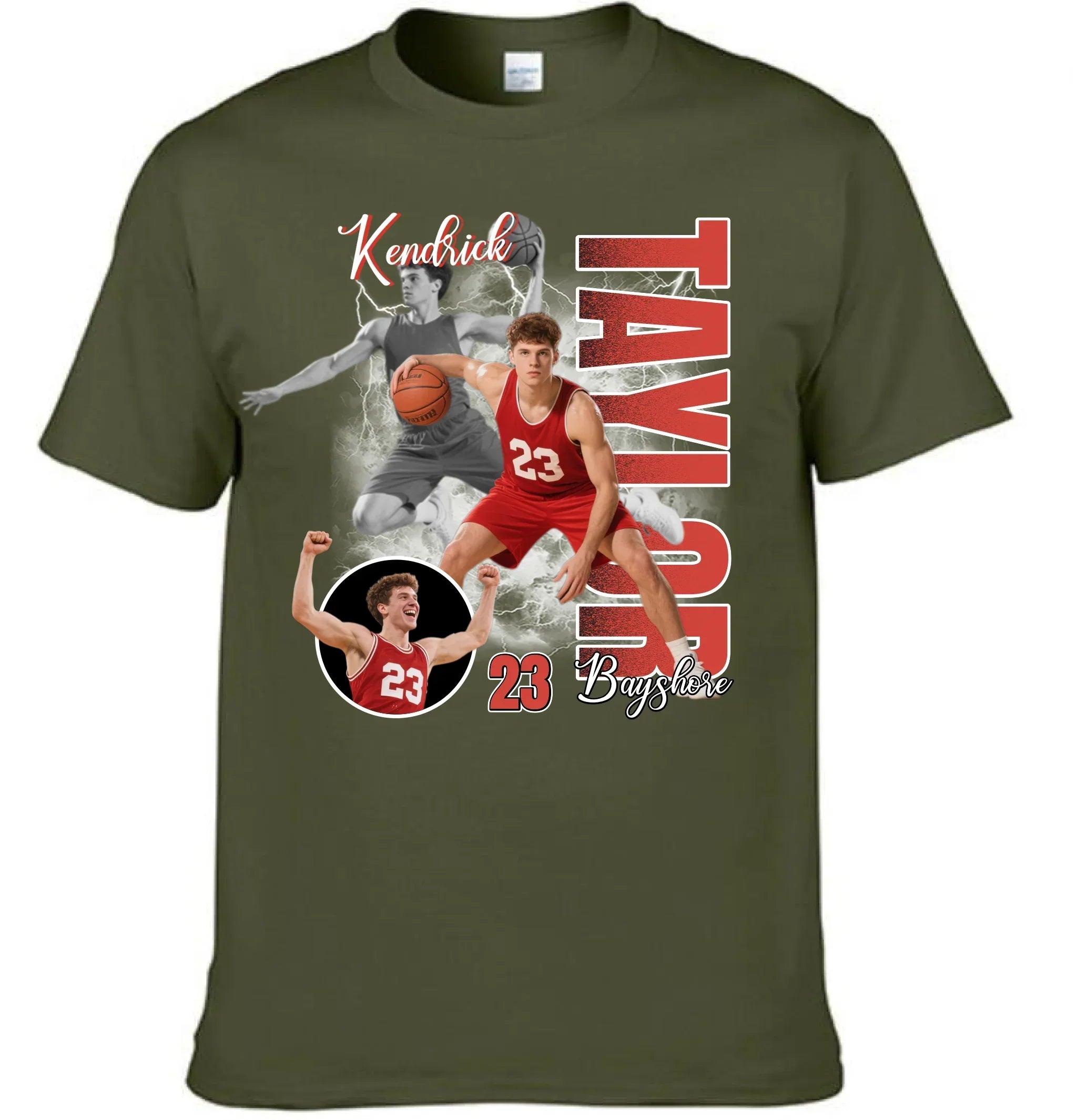 Customized Sports-themed Clothing - Personalized Name, Team Name, Number - The Best Gift for Players