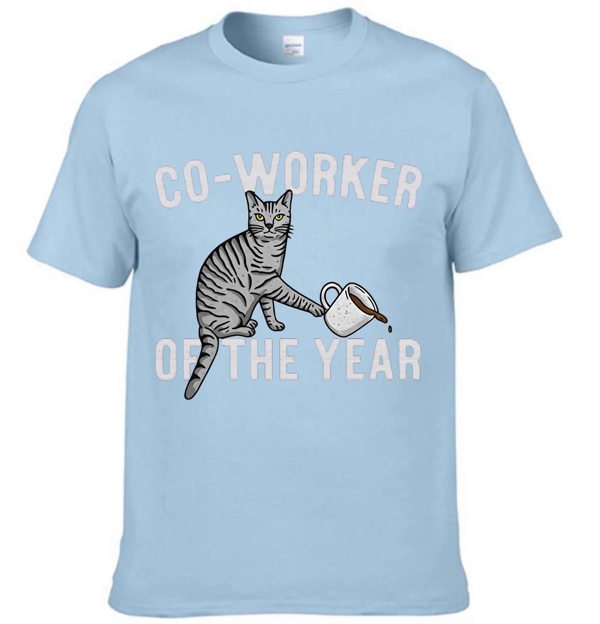 "Co-Worker Of The Year" Daily Life Of Having A Cat - Cat Pattern Unisex Clothes