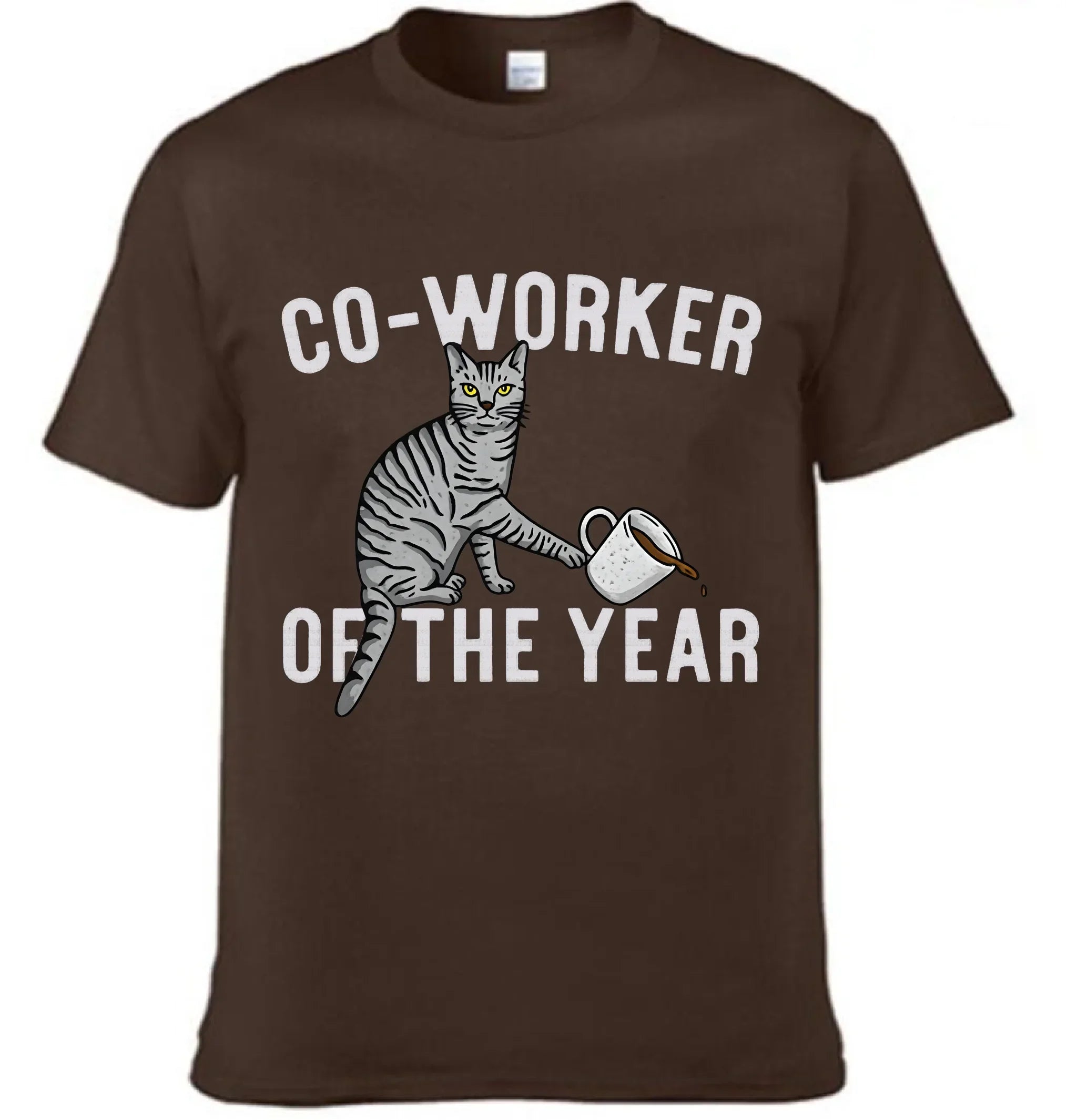"Co-Worker Of The Year" Daily Life Of Having A Cat - Cat Pattern Unisex Clothes