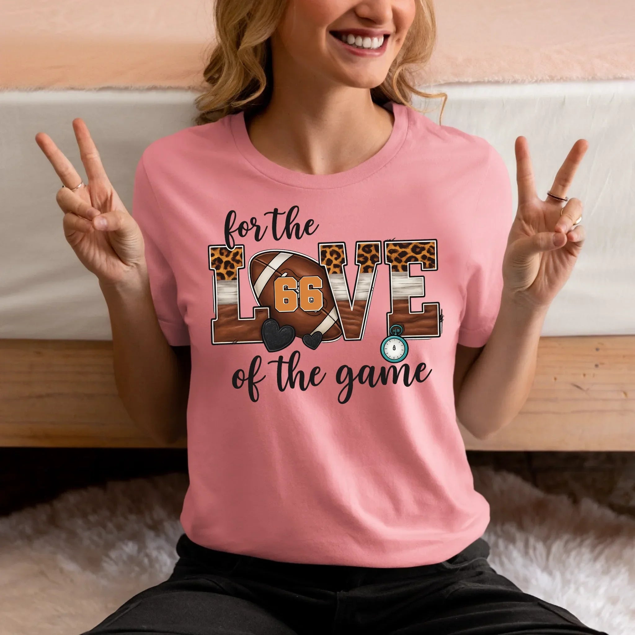 crewneck-tee-mockup-of-a-woman-making-peace-signs-with-her-hands-m37293