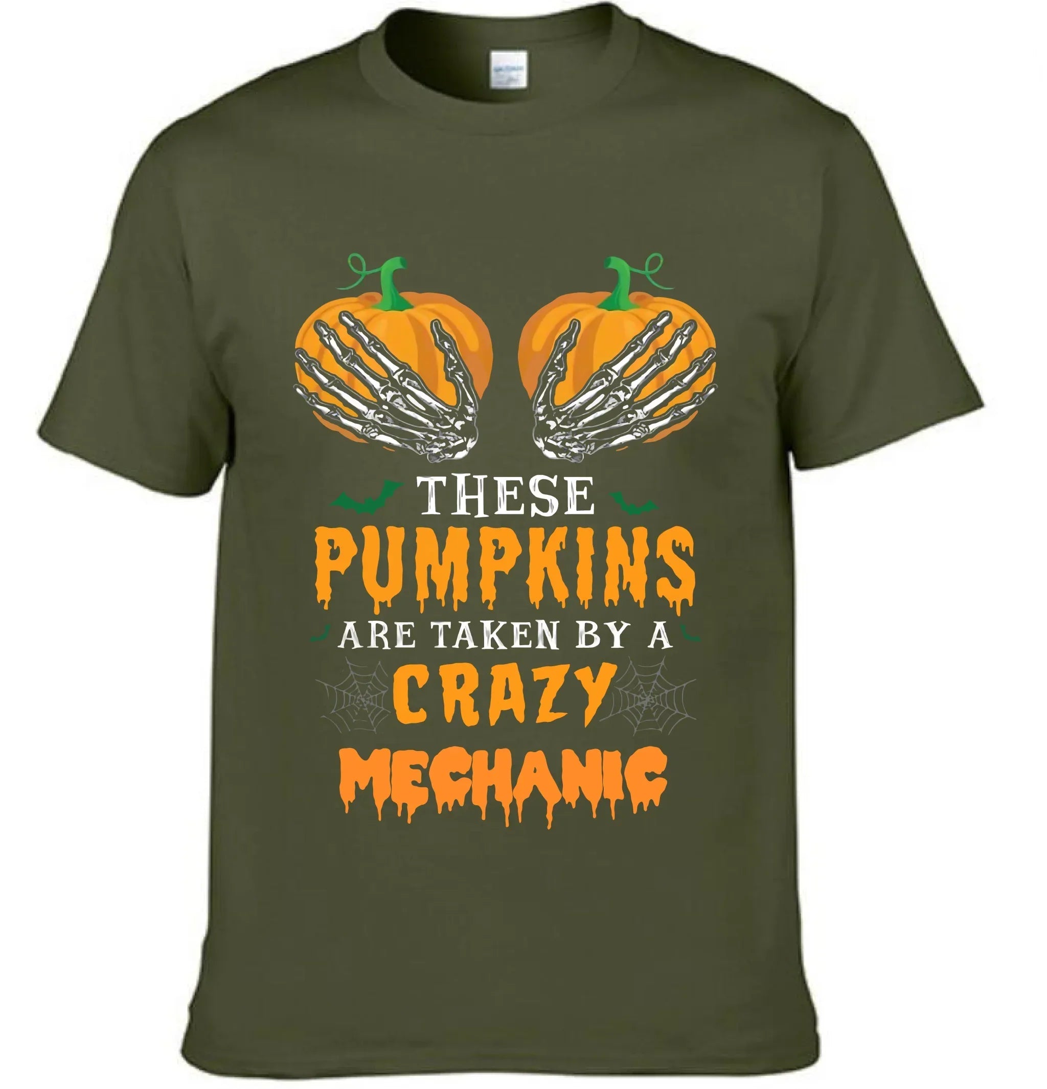 These Pumpkins Taken By A Crazy Mechanic - Personalized Title Halloween Clothing