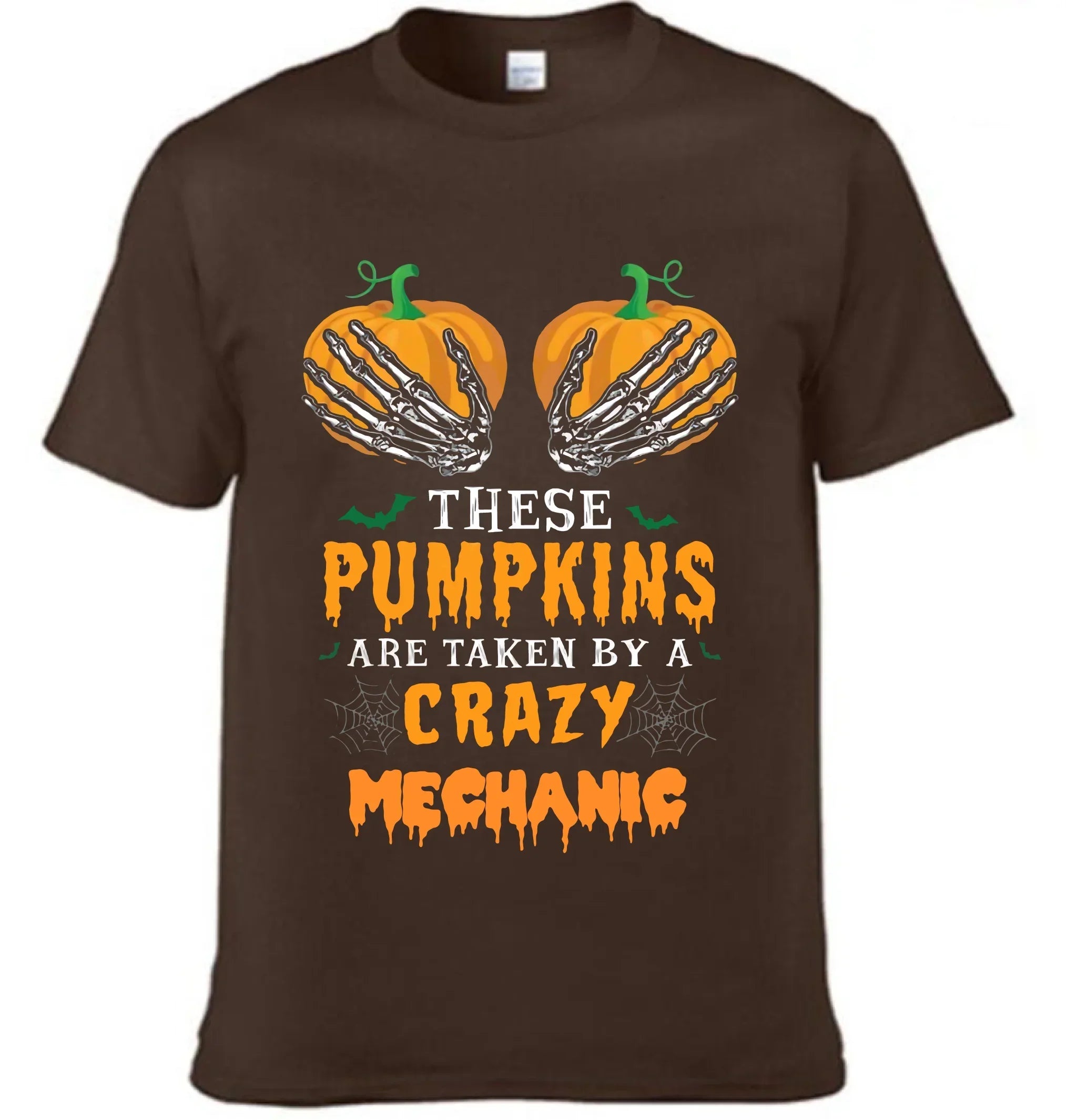 These Pumpkins Taken By A Crazy Mechanic - Personalized Title Halloween Clothing