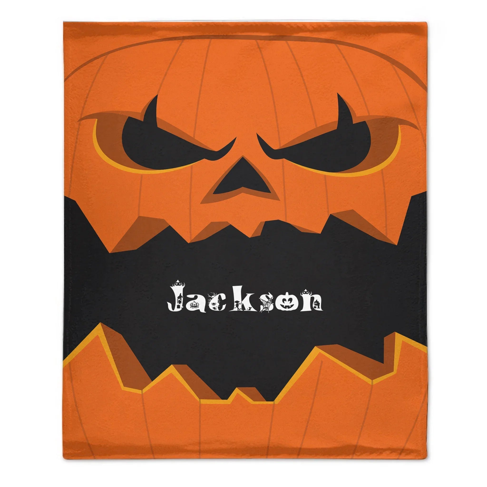 Custom Halloween Monster Blanket – Personalized Spooky Character Throw – Gift for Kids and Adults