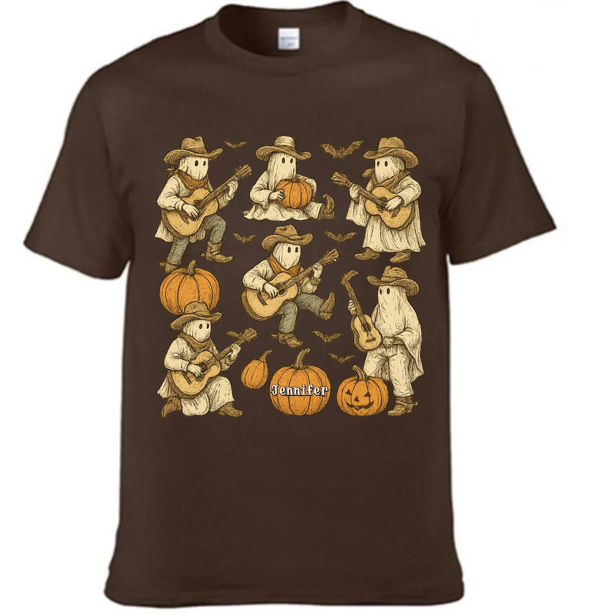 The Ghost of the Western Cowboy Customized Clothing - Personalized Name - Halloween Shirt