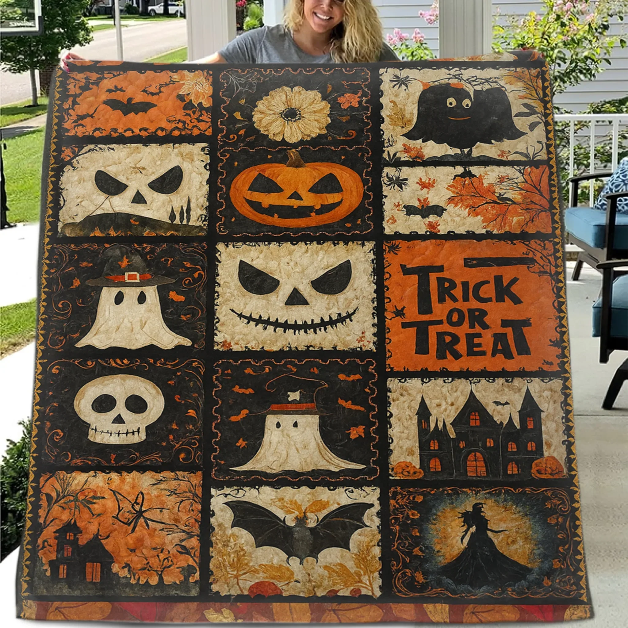 Trick or Treat - Halloween Custom Blanket - Halloween Gifts