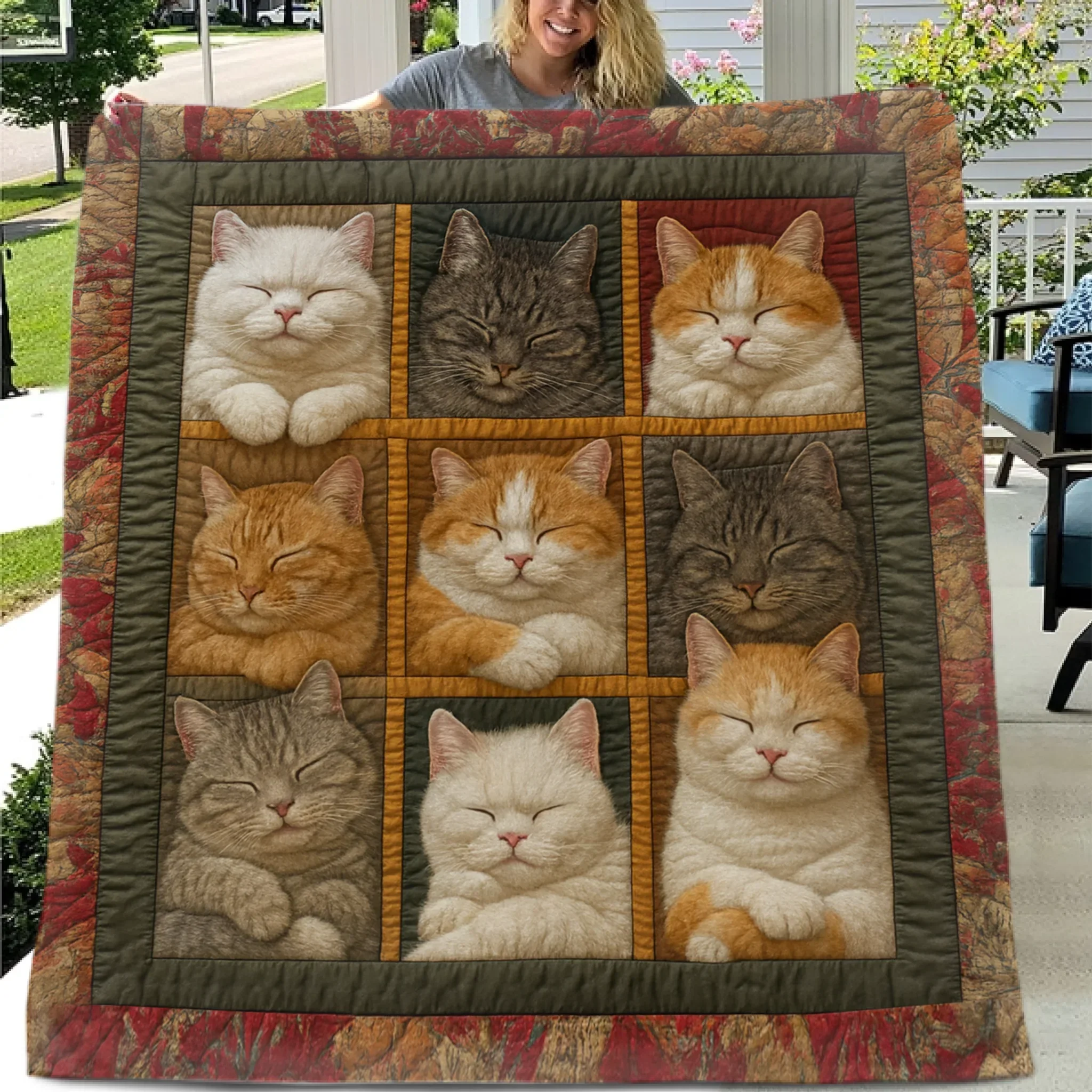 🐱Sleeping Noble Cat Blanket - Gifts For Cats Lovers