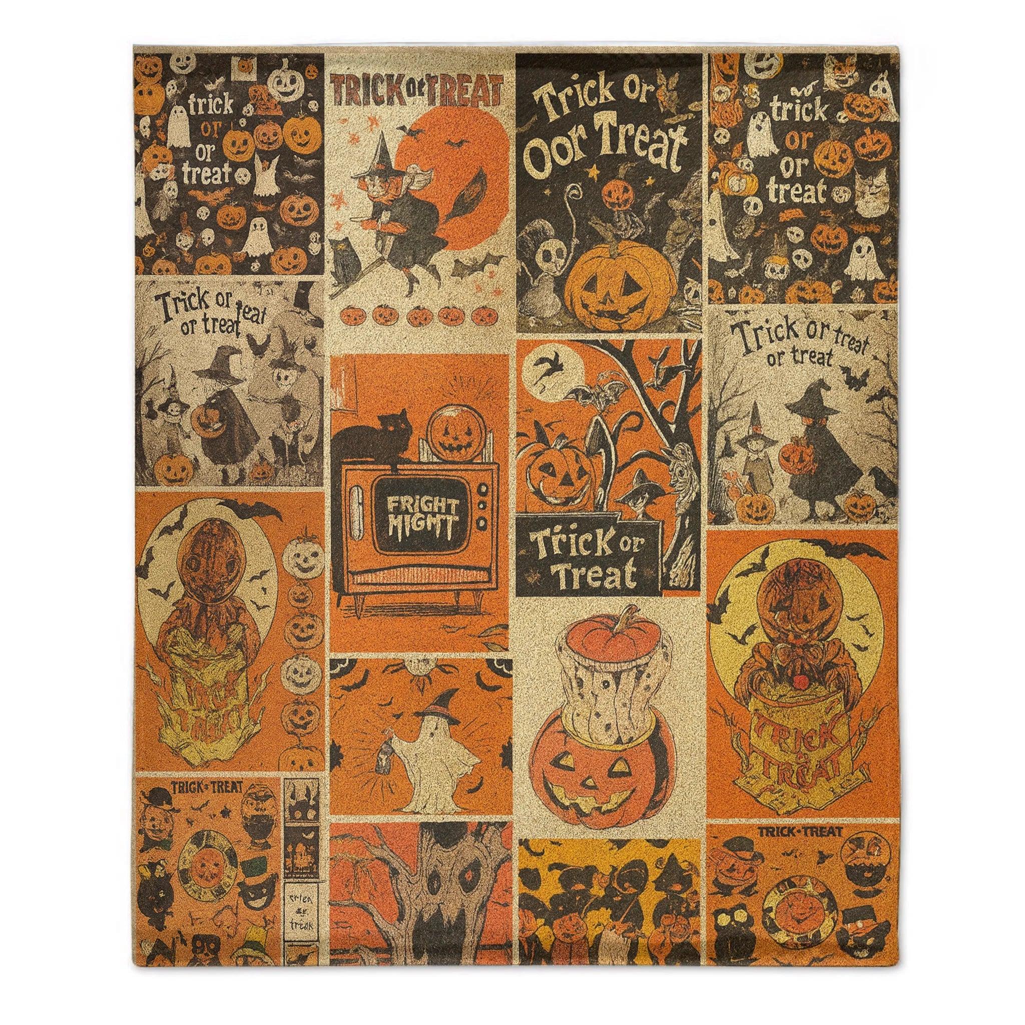 🎃Vintage Spooky Pumpkin Custom Blanket - Halloween Blanket