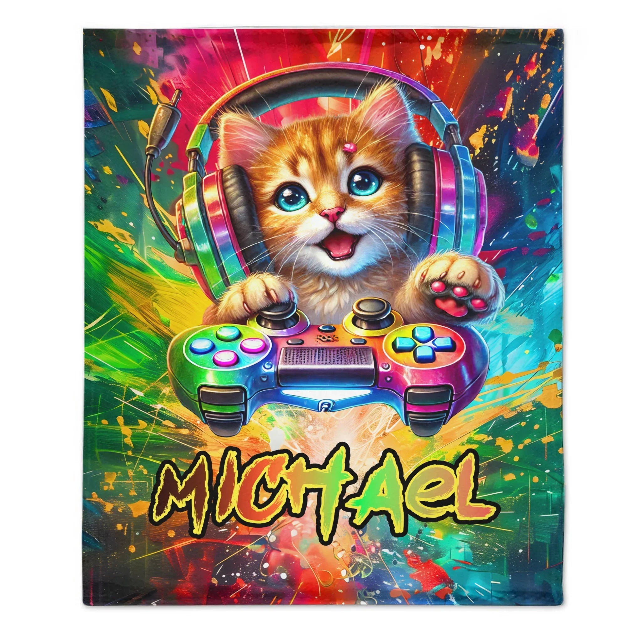 Animal Game Players Customized Blanket - Personalized Name - Player's Gift