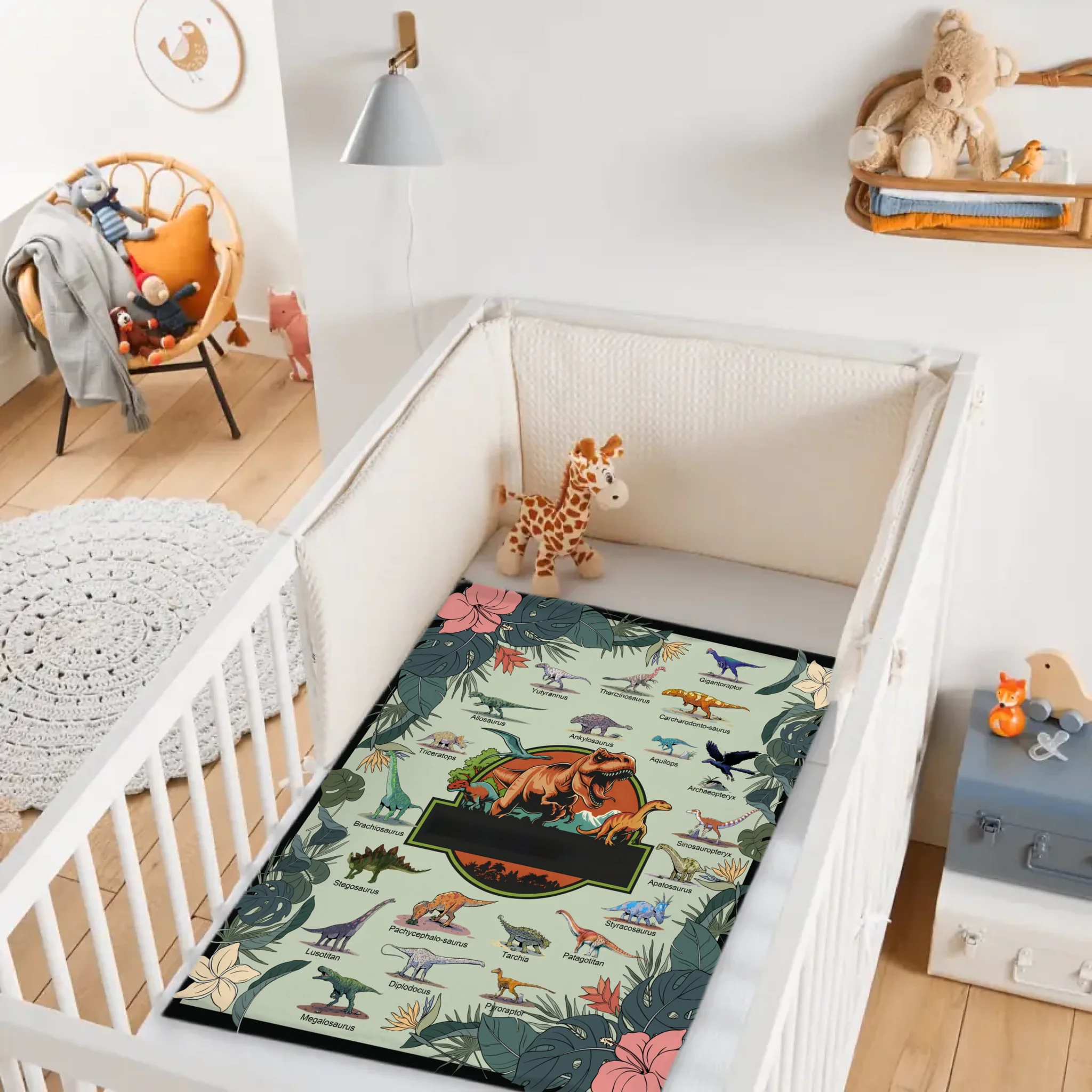 Personalized Dinosaur Educational Blanket – Custom Educational Blanket – Gift for Kids