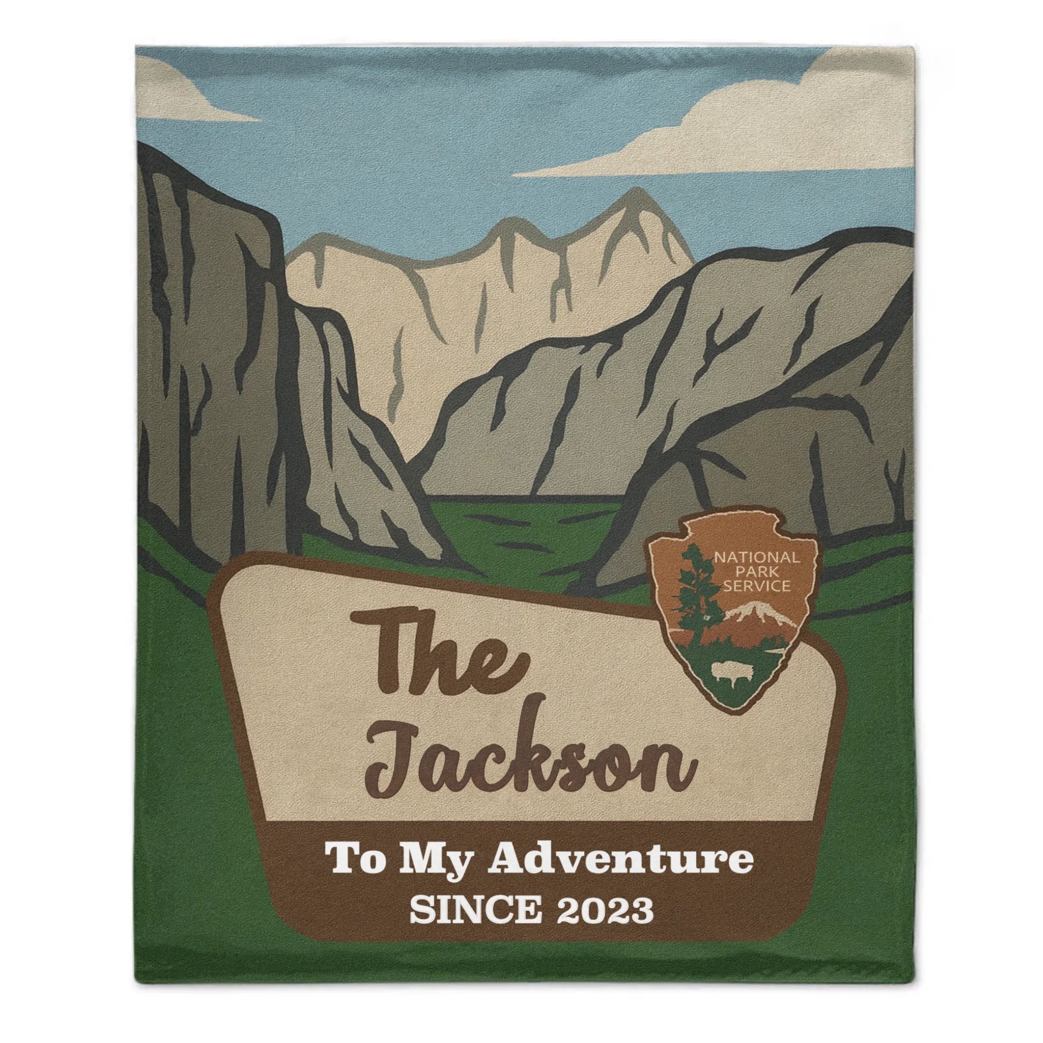Personalized National Parks Blanket - Personalized Park And Name - Adventure Couple Anniversary Gift, Nature Lover Gift