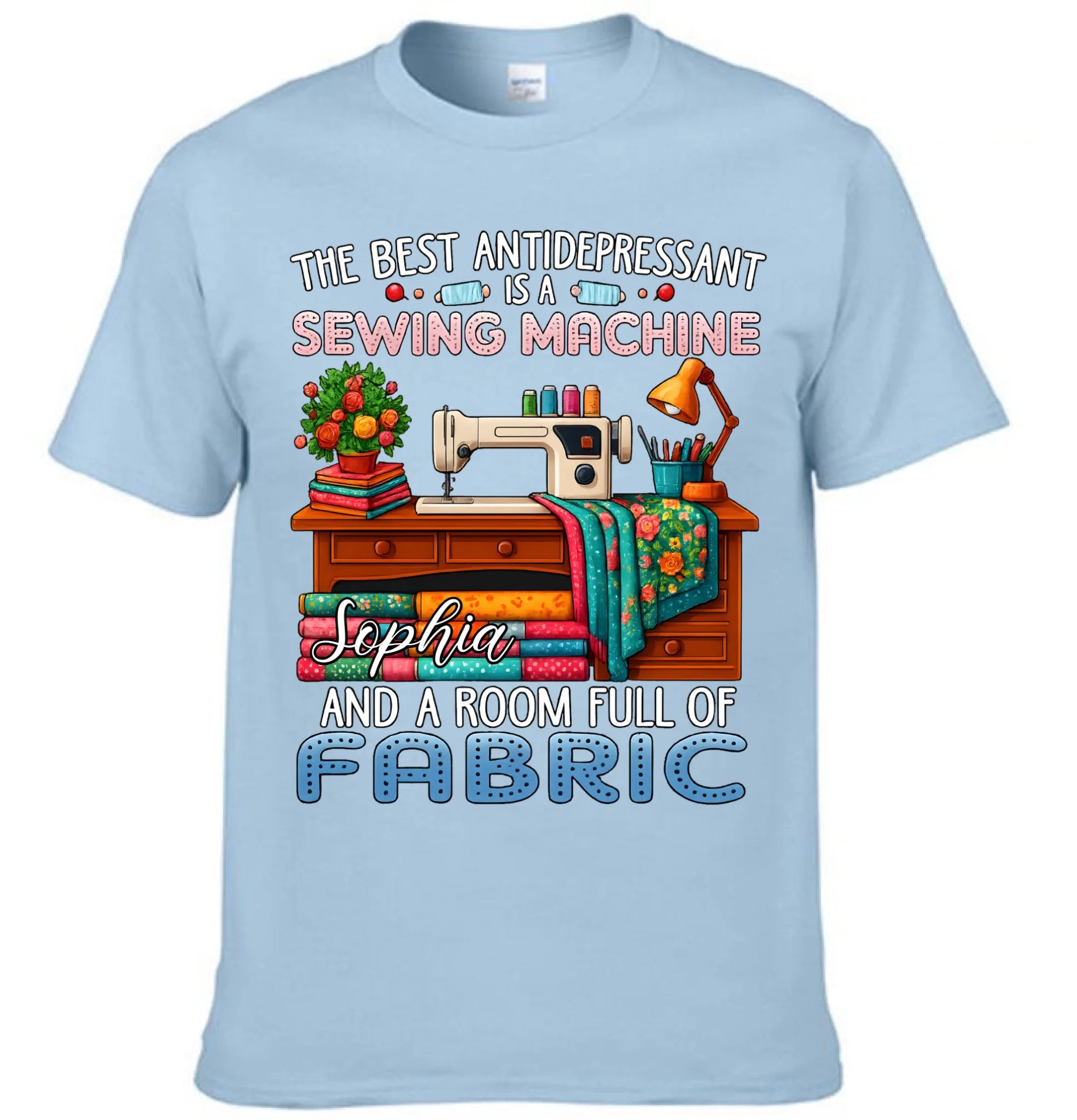 🧵The Best Antidepressant Is A Sewing Machine Customized Clothing - Personalized Name - Warm Gift For Sewing Lovers