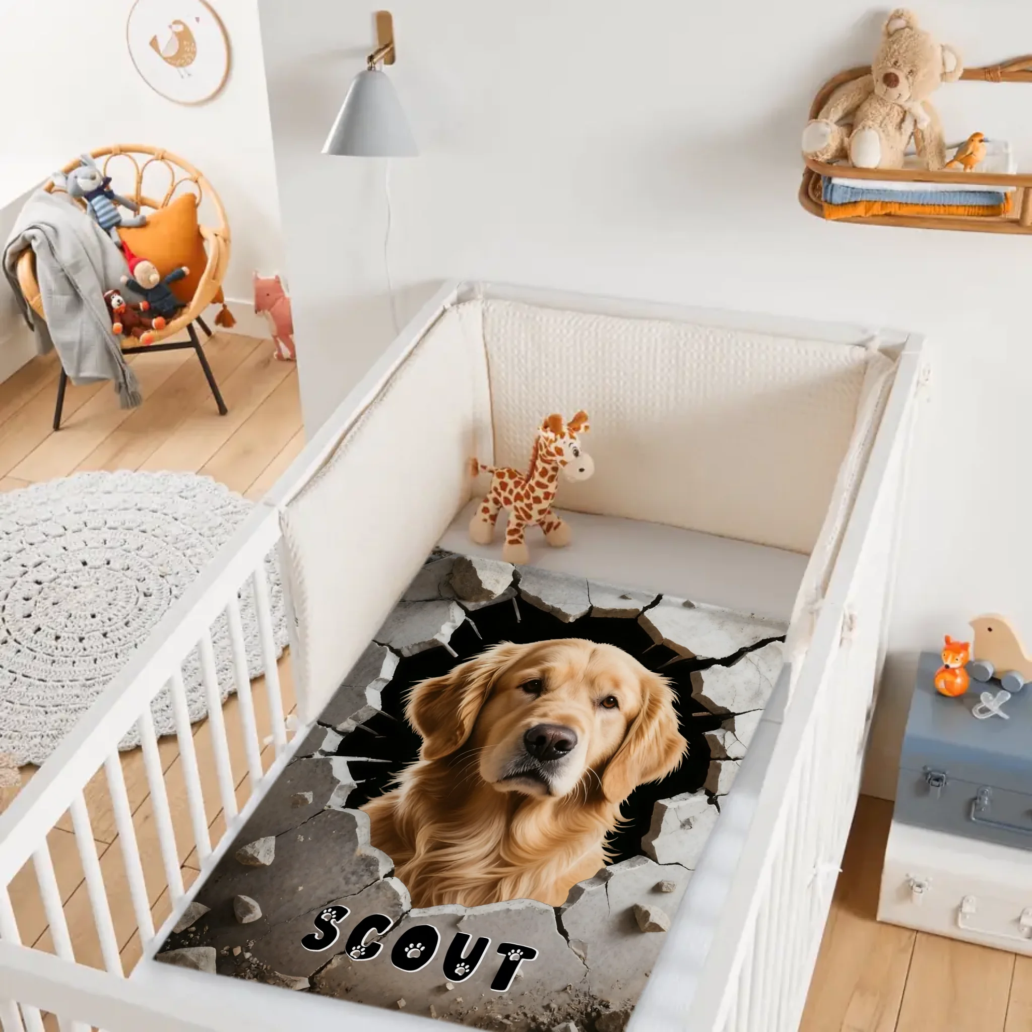 Custom Dog Blanket – Personalized 3D Wall-Breaking Pet Throw