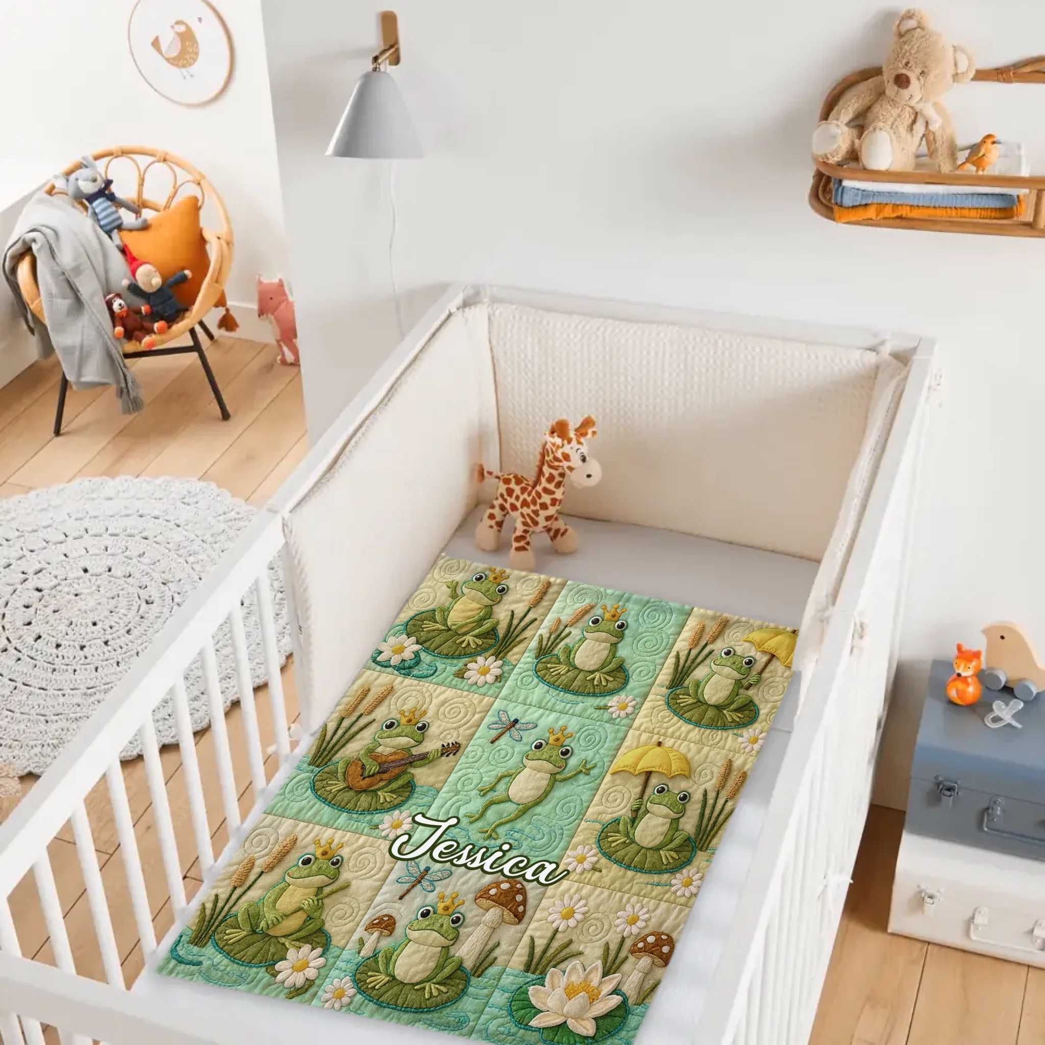 Custom Love Frogs Blanket – Personalized Name – Gift For Frog lovers