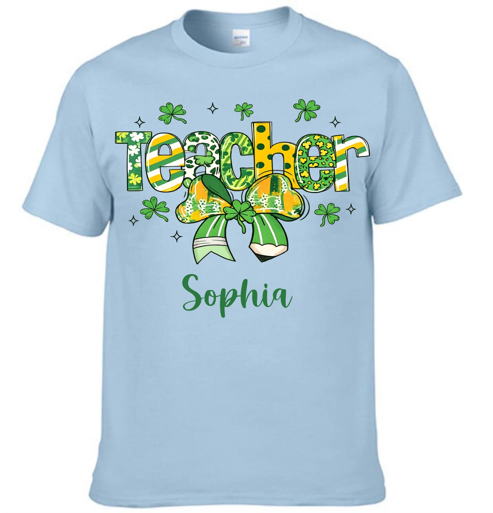 St Patrick's Day Teacher Customized Clothing - Personalized Name - Holiday Celebration Gift