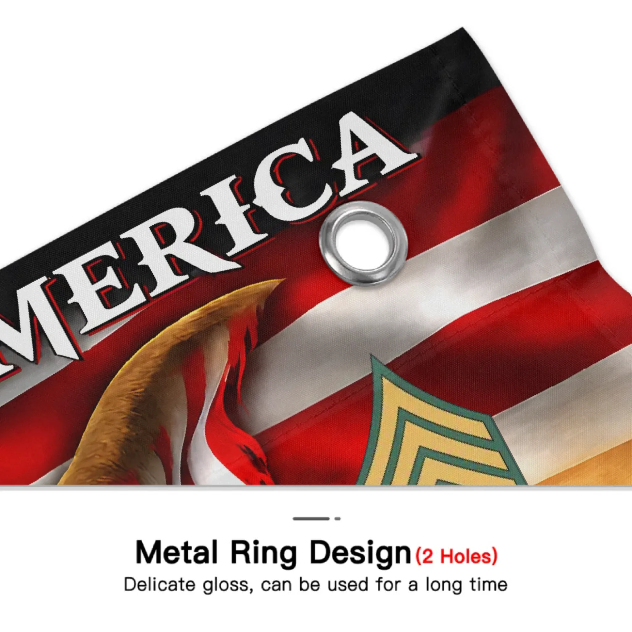 Custom God Bless America 250 Years Flag - Personalized Name, Years And Branch Patriotic Flag - Gift for Veterans, Patriots, Military Families