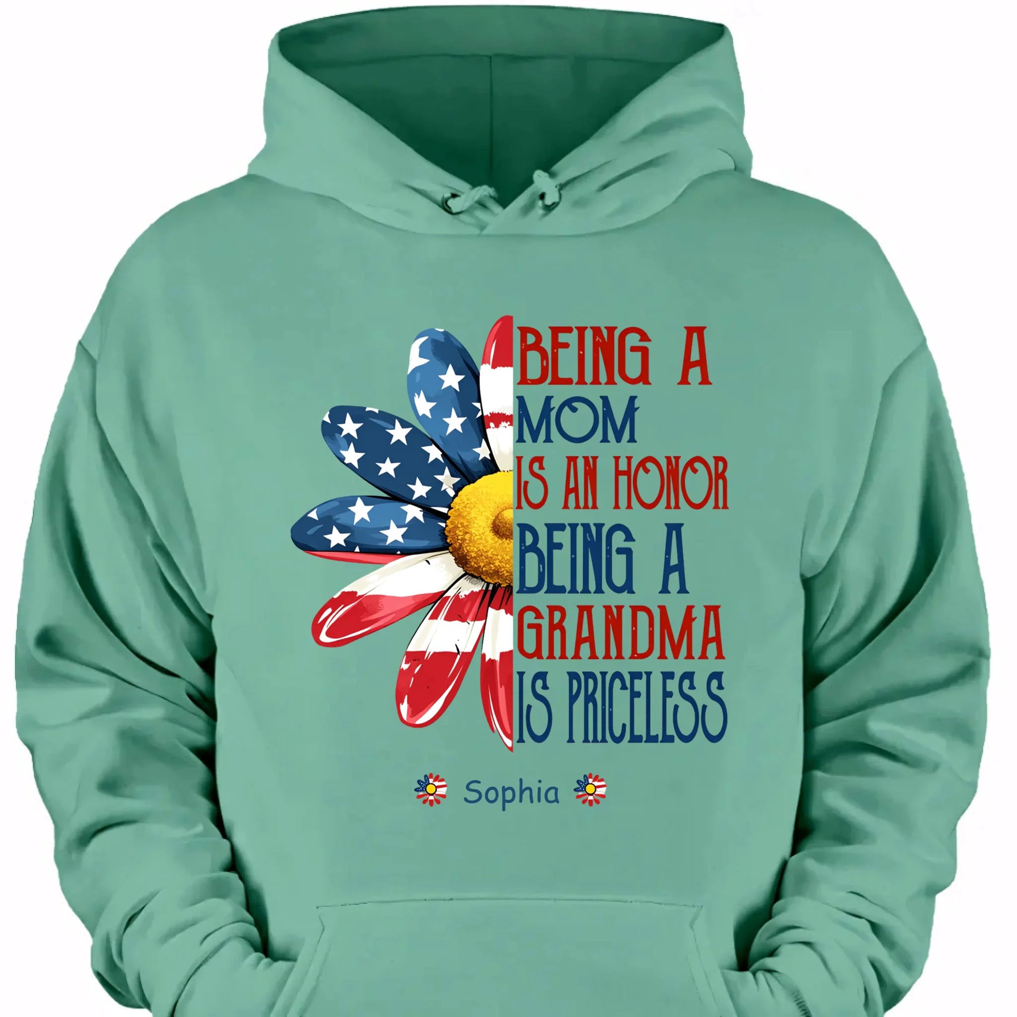戴帽卫衣-青