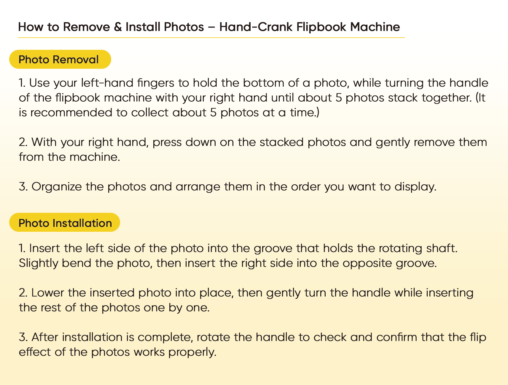 Custom Flipbook Frame with Light – Hand-Cranked Detachable Photos Animation Box, Auto 24-Frame Capture from Video – Unique Anniversary Gift