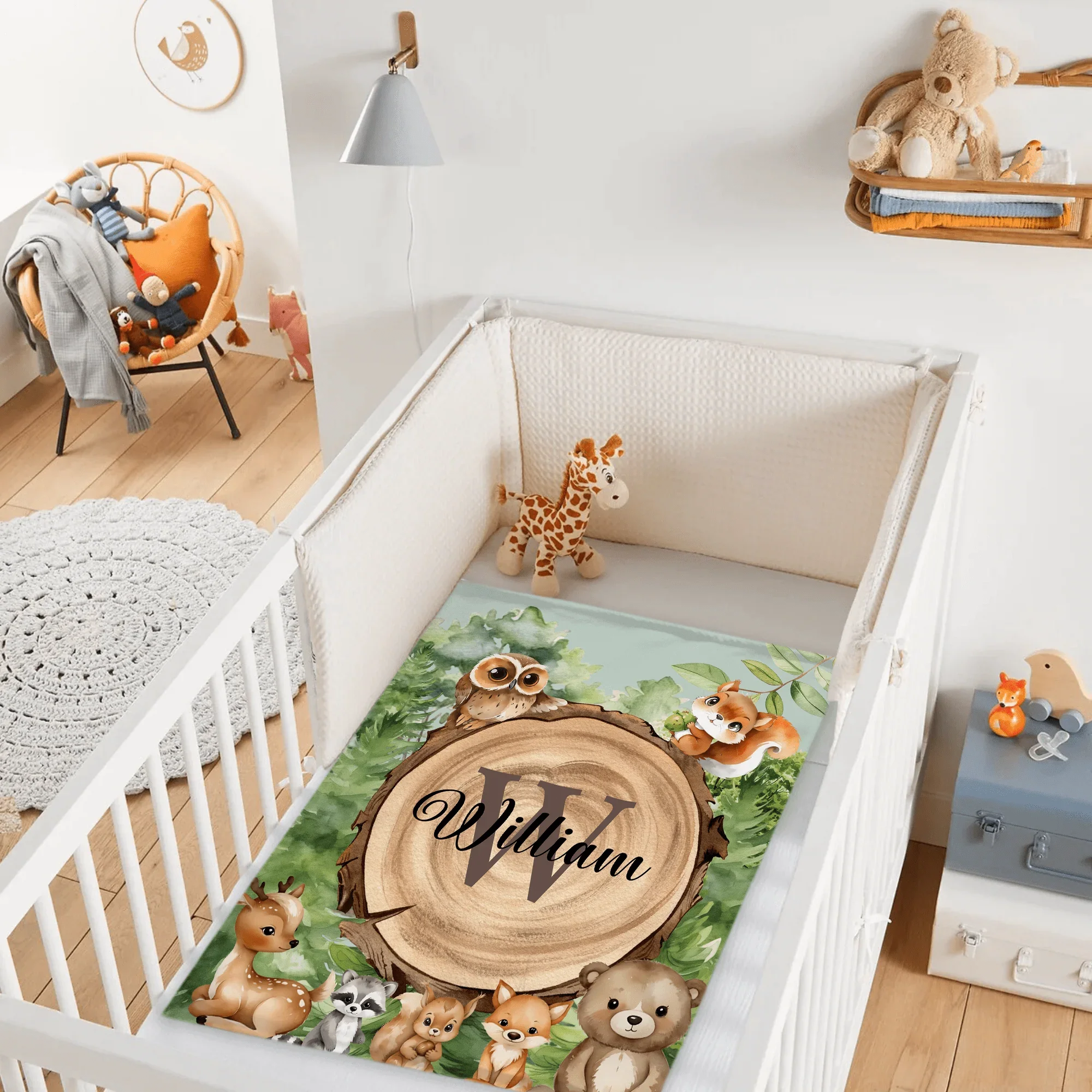 Forest Zoo-Name Customized Zoo Kids Blanket-Gift for Kids - Joliny