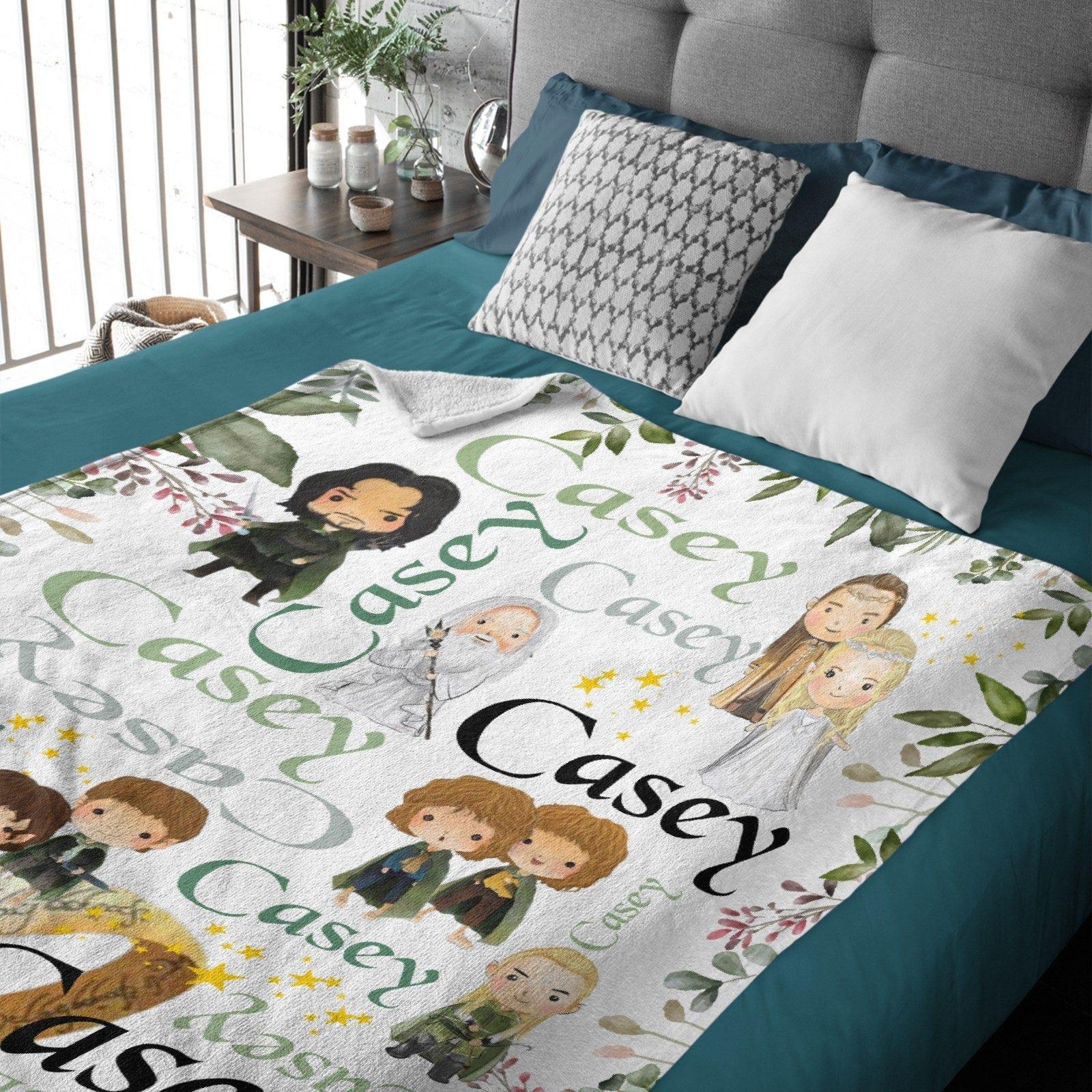 Name Customized Finger Rings Blanket Gifts for Kids - Joliny