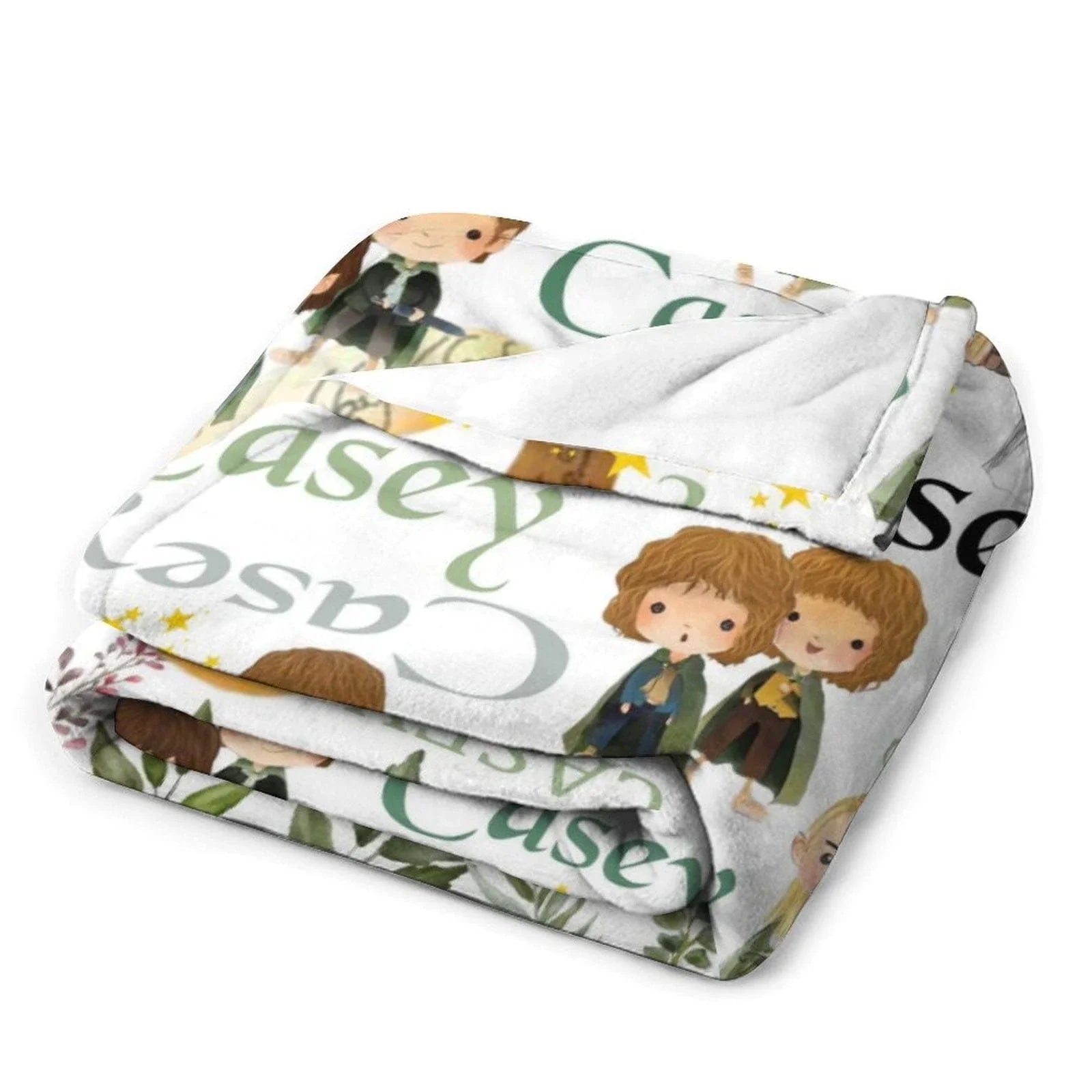 Name Customized Finger Rings Blanket Gifts for Kids - Joliny