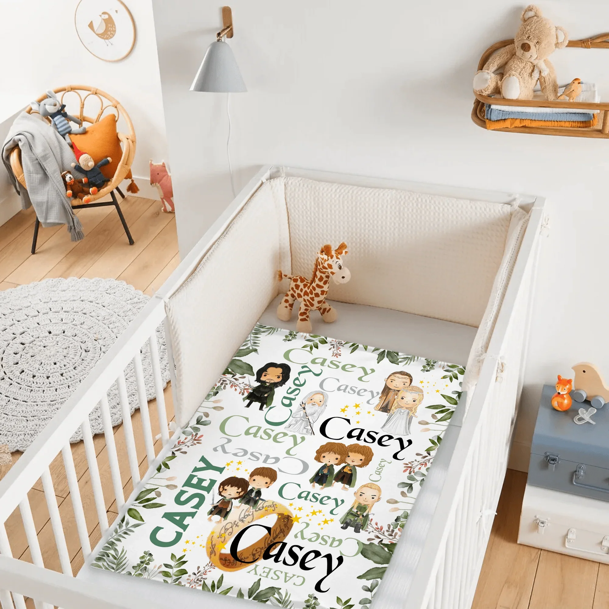 Name Customized Finger Rings Blanket Gifts for Kids - Joliny