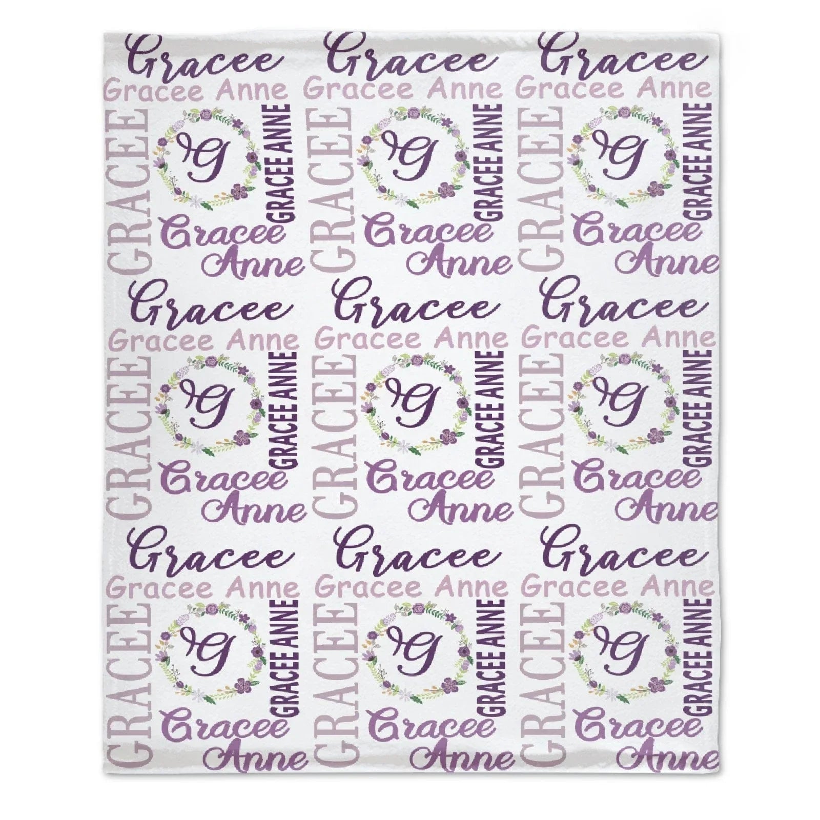 Personalized Baby Name Blanket - Baby Shower Gift - Joliny