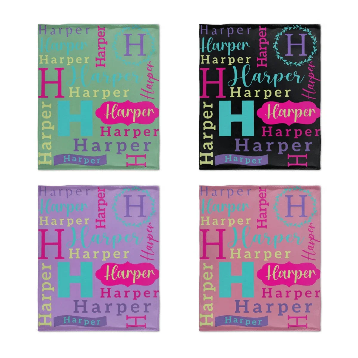 Personalized Custom Name Blanket For Kids - Birthday Christmas Milestone Gift for Baby,Boy,Girl,Newborns - Joliny