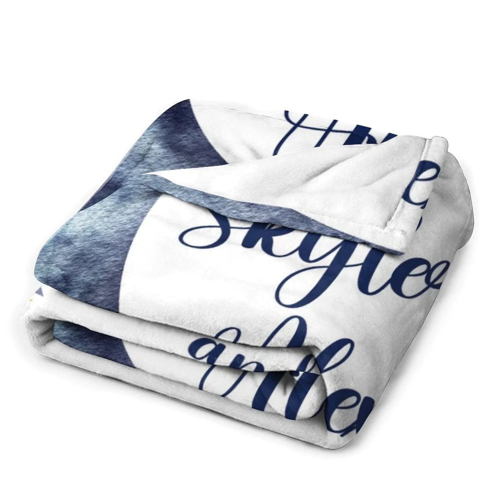 Personalized Moon Nursery Baby Blanket, Love You To The Moon and Back - Joliny