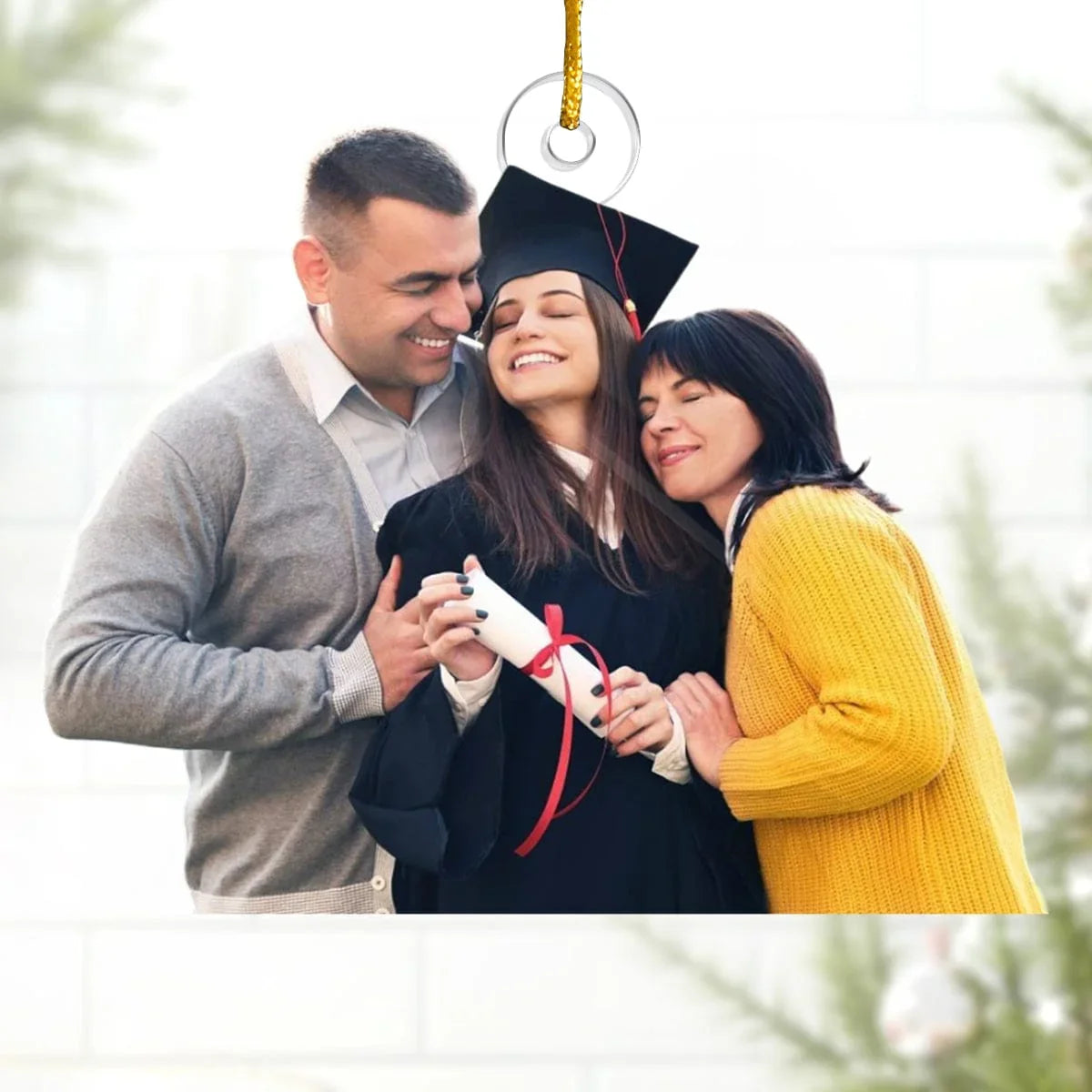 Custom Graduation Photo - Personalized Custom Shaped Acrylic Ornament - Graduation Gift Xmas Gift - Joliny