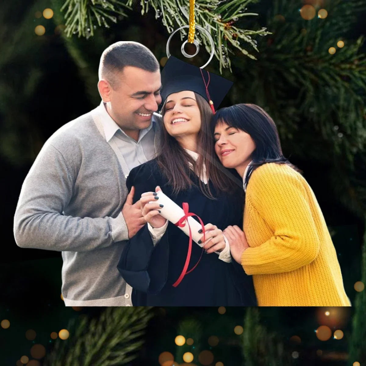 Custom Graduation Photo - Personalized Custom Shaped Acrylic Ornament - Graduation Gift Xmas Gift - Joliny